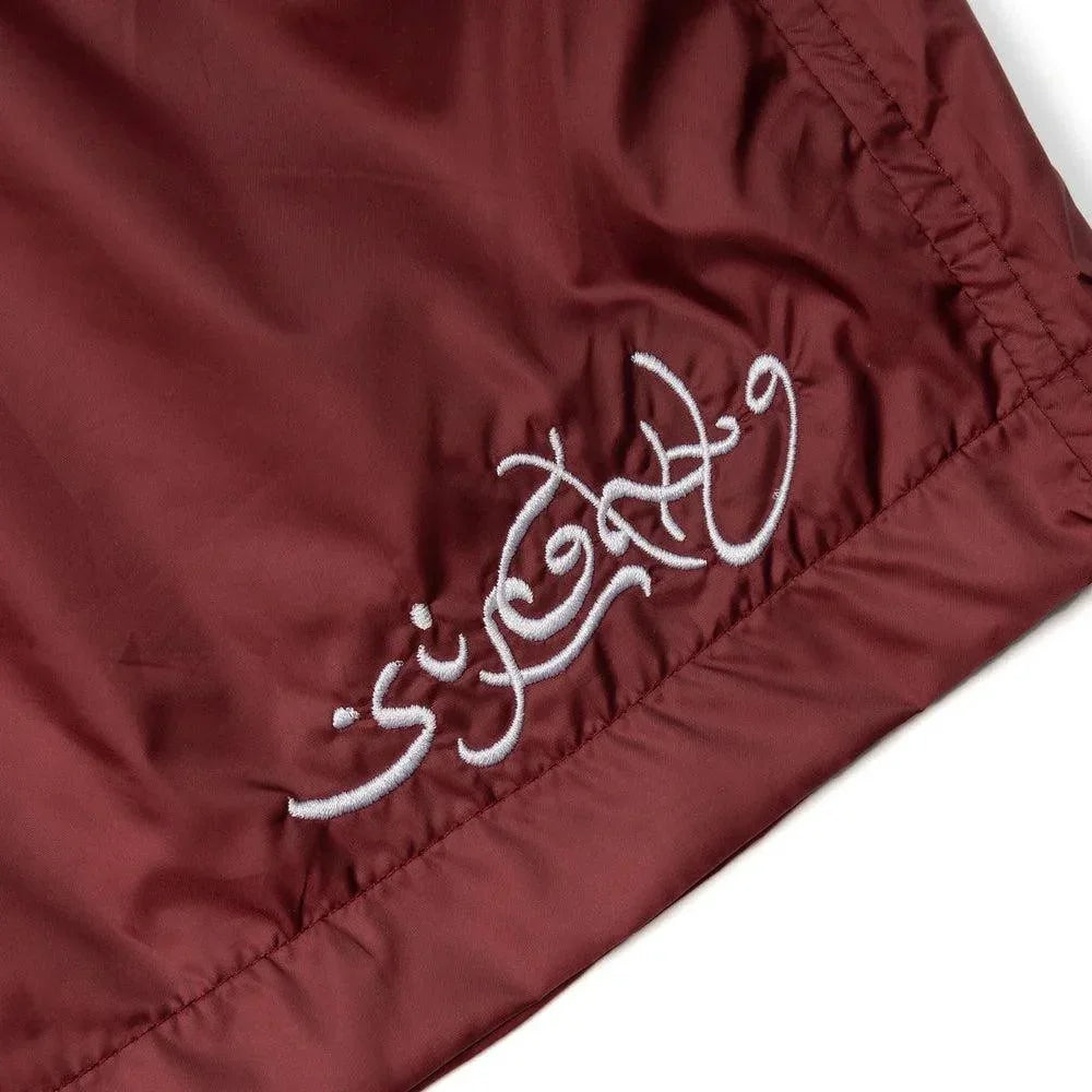 SHORTS SUFGANG SCRIPT BURGUNDY