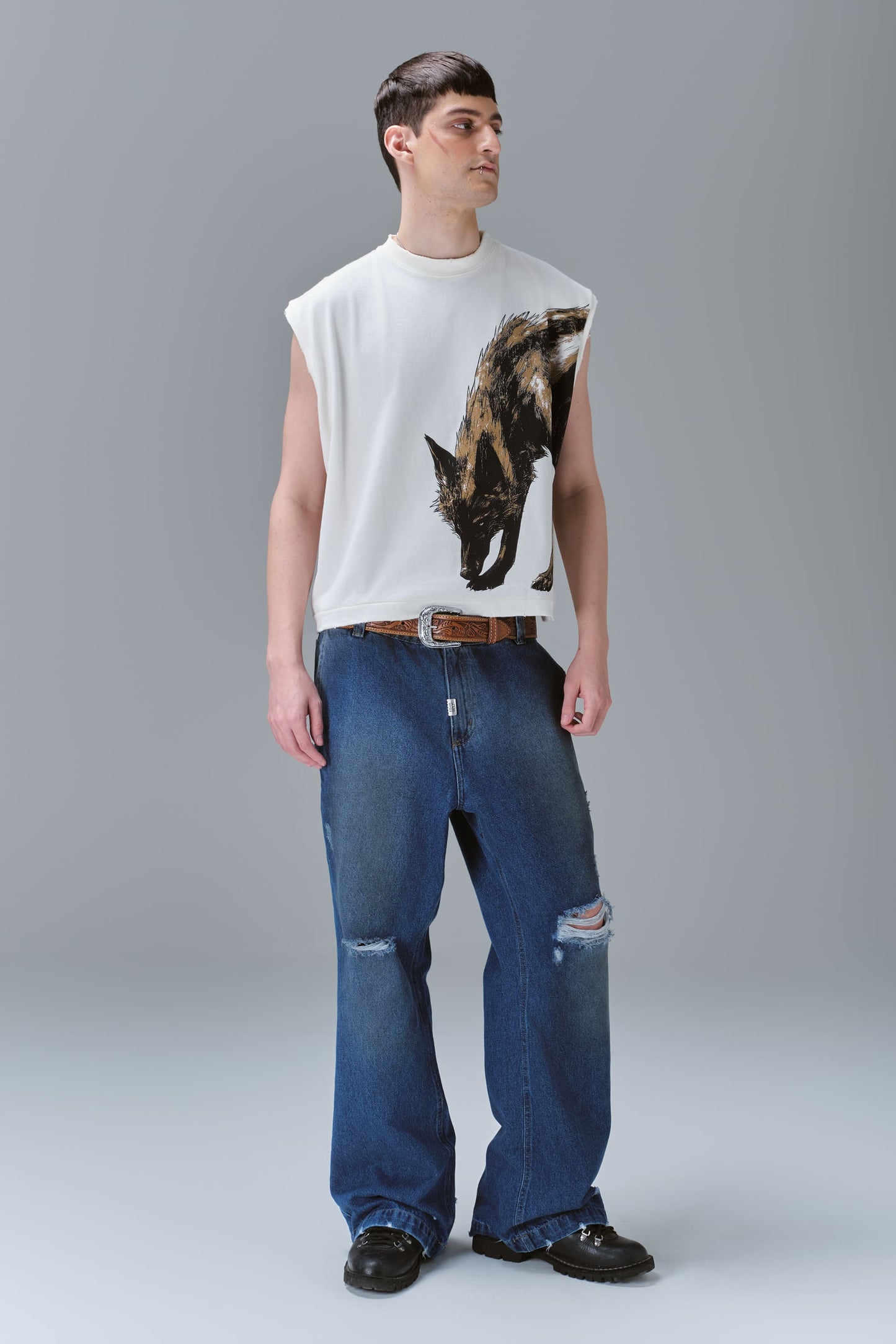 Calça EGHO Guerrilla Denim Flared (Blue)