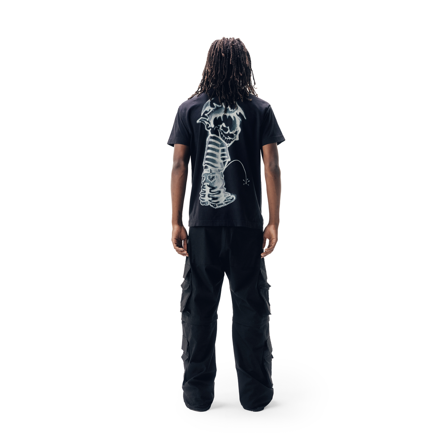 T-SHIRT SUFKALVIN AIRBRUSH BLACK