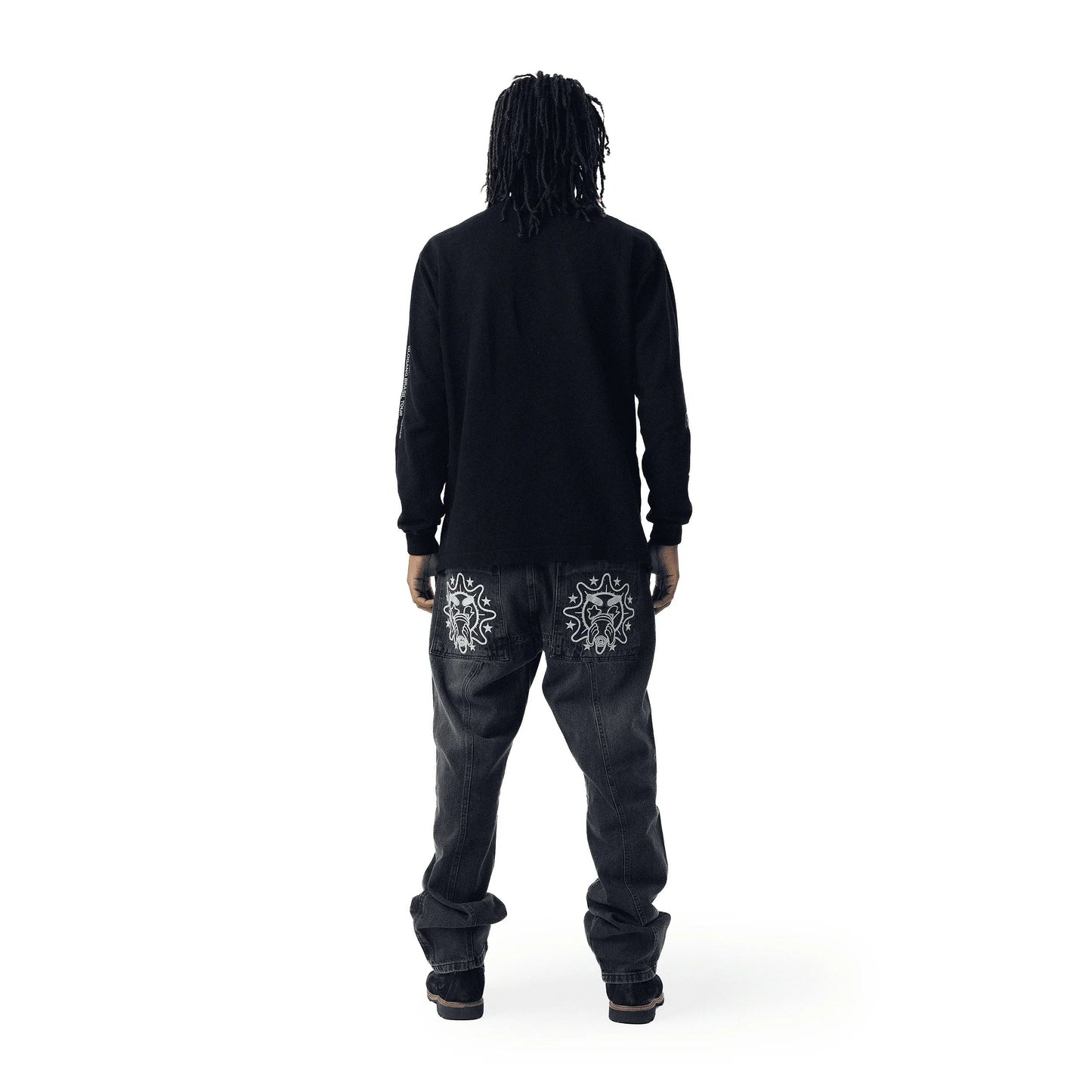 TEE LONG SLEEVE VULCÃO BLACK