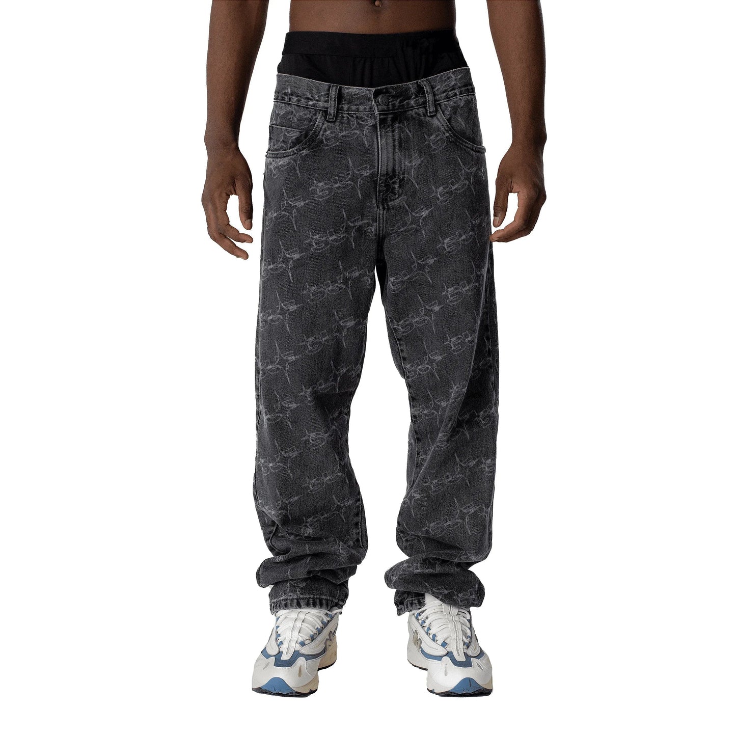 PANTS MONOGRAM SUFSTAR JEANS BLACK