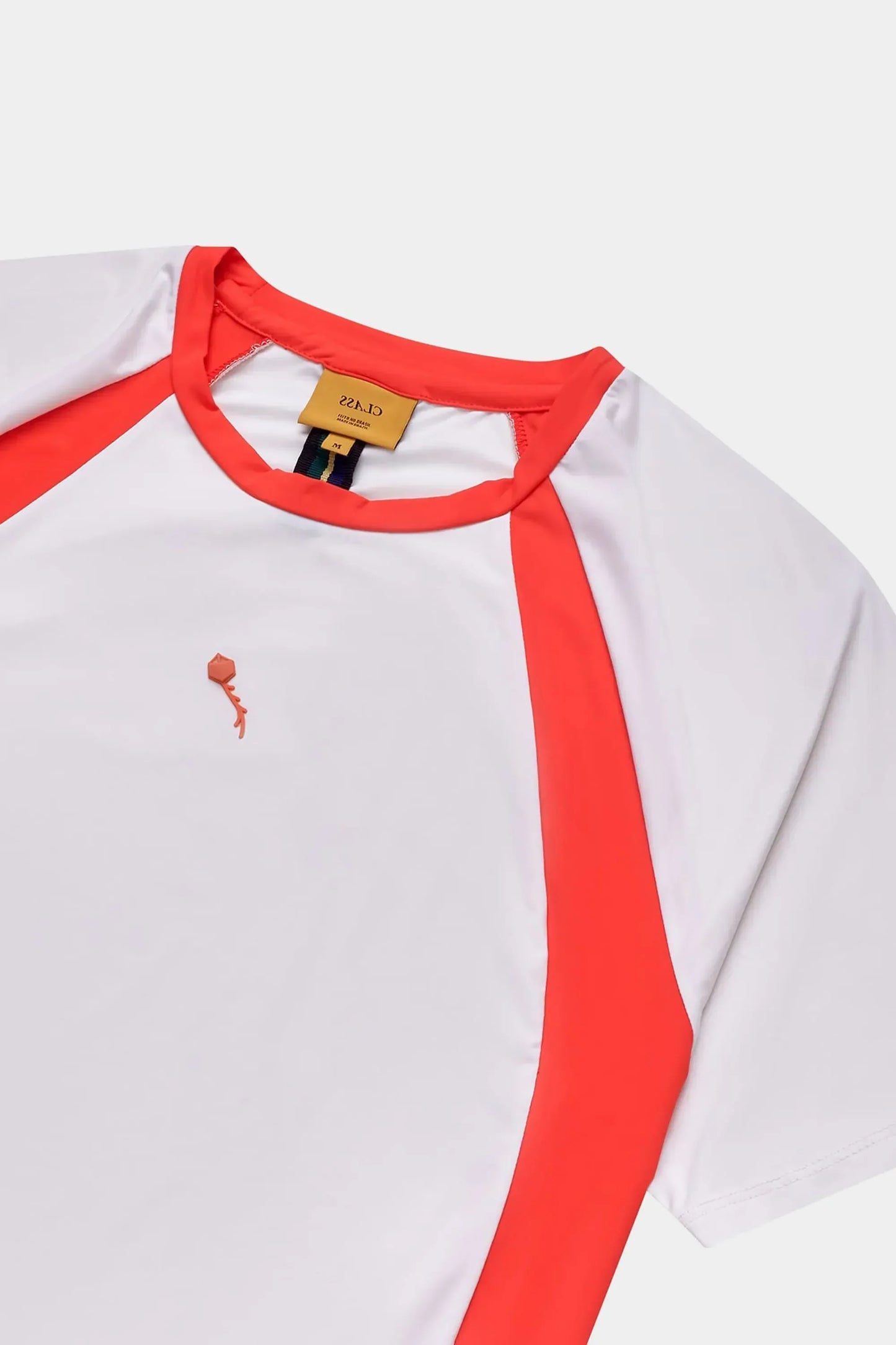 Camiseta Esportiva Class Pipa 3D (Off White/Orange)