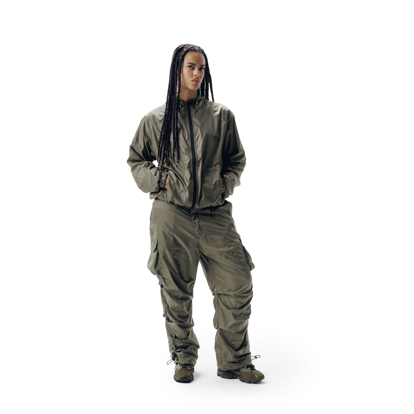 JAQUETA TRACK HANDLE 4SUF VERDE MILITAR