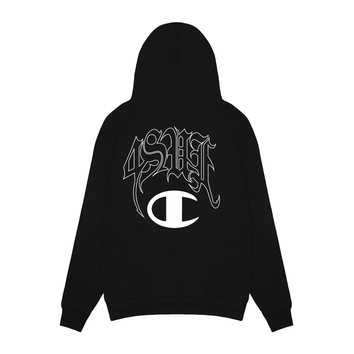 HOODIE SUF X CHAMPION BLACKOUT