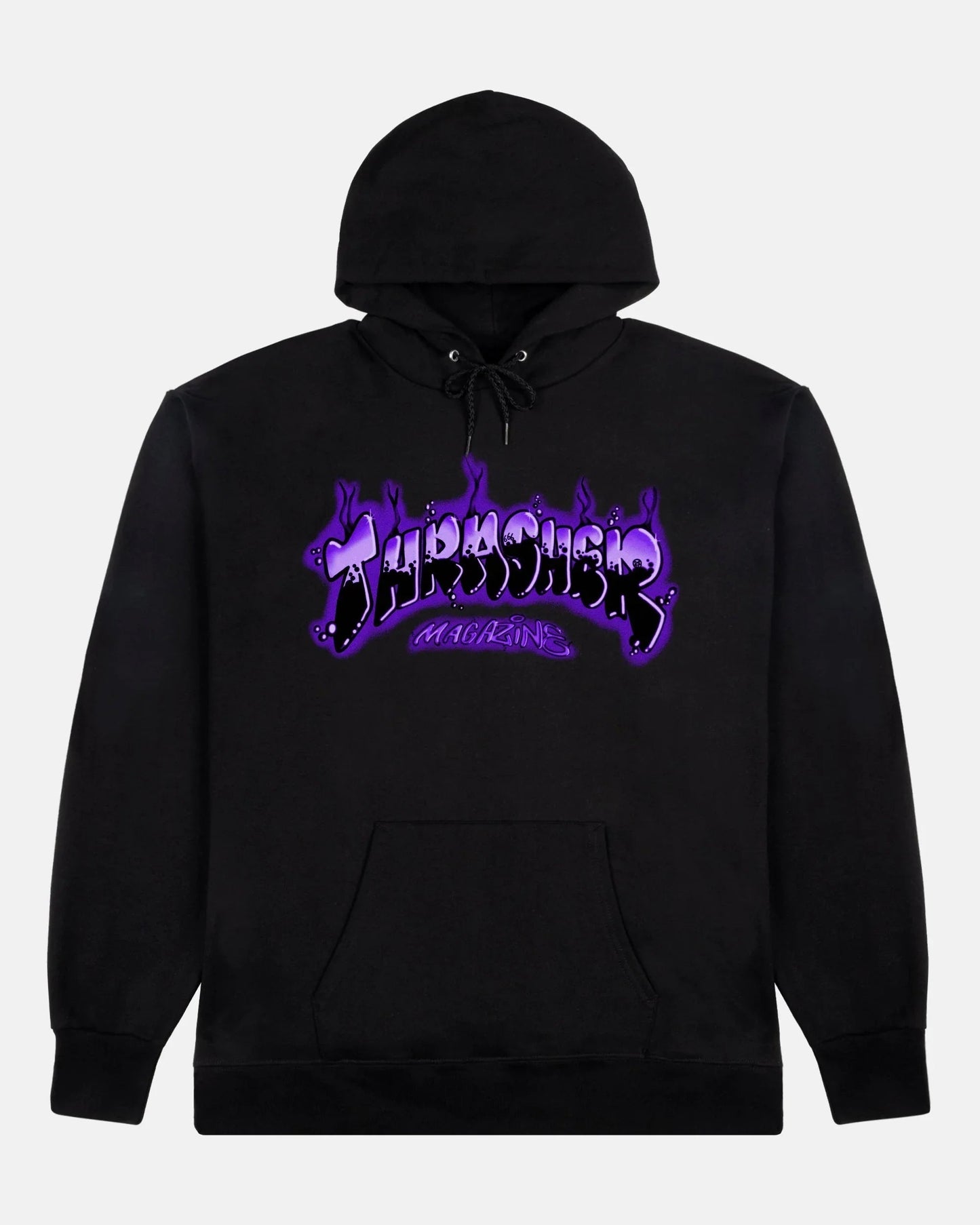 HOODIE AIRBRUSH BLACK / PURPLE