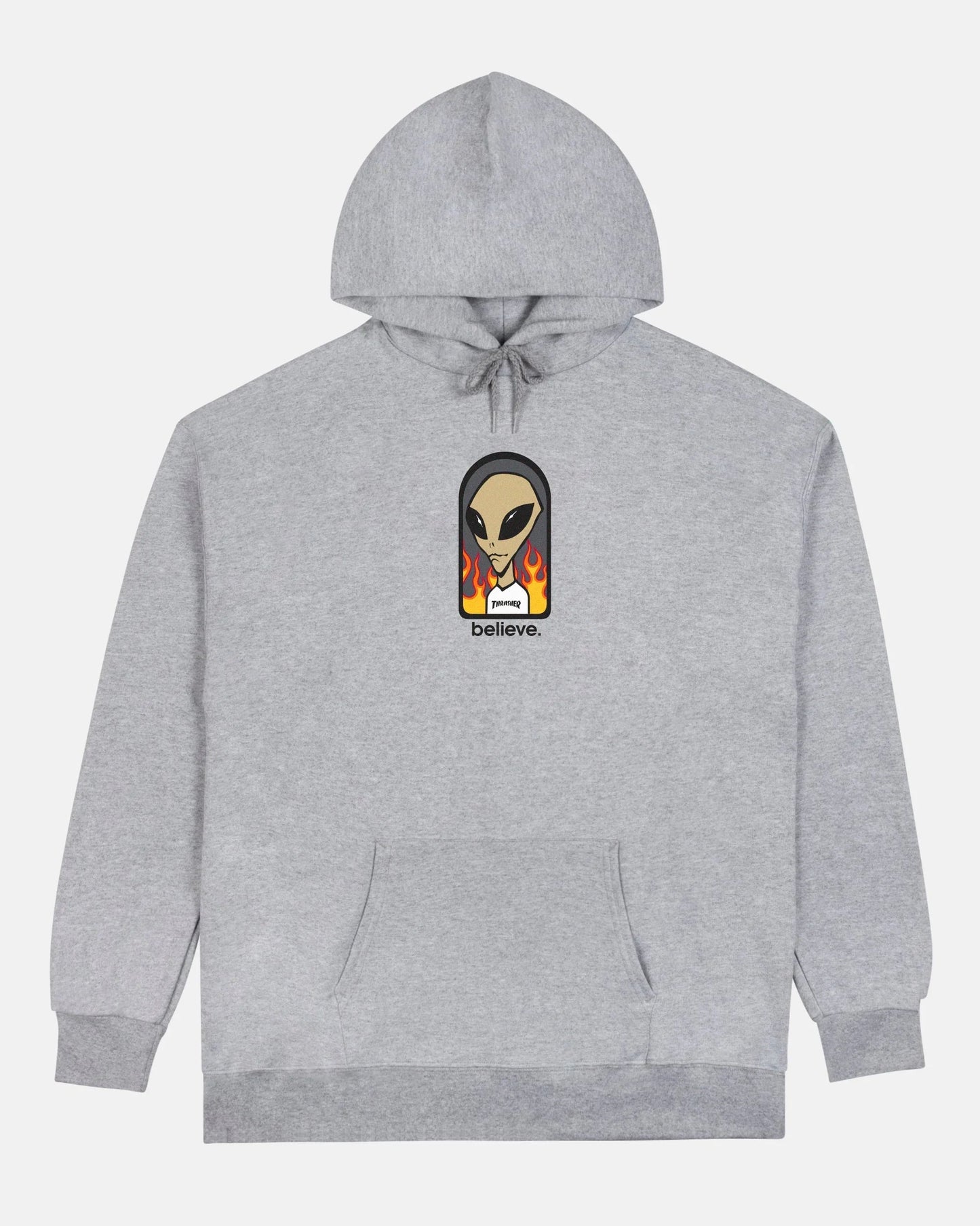HOODIE BELIEVE GREY