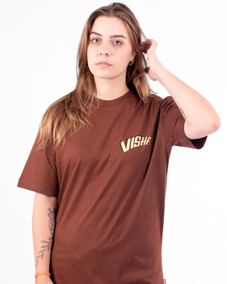 T-SHIRT STRIKE BROWN