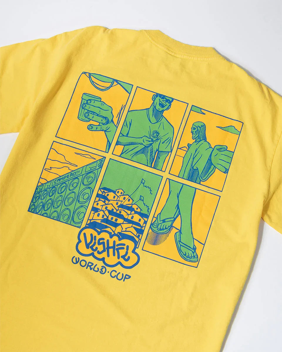 T-SHIRT ROSTROS YELLOW