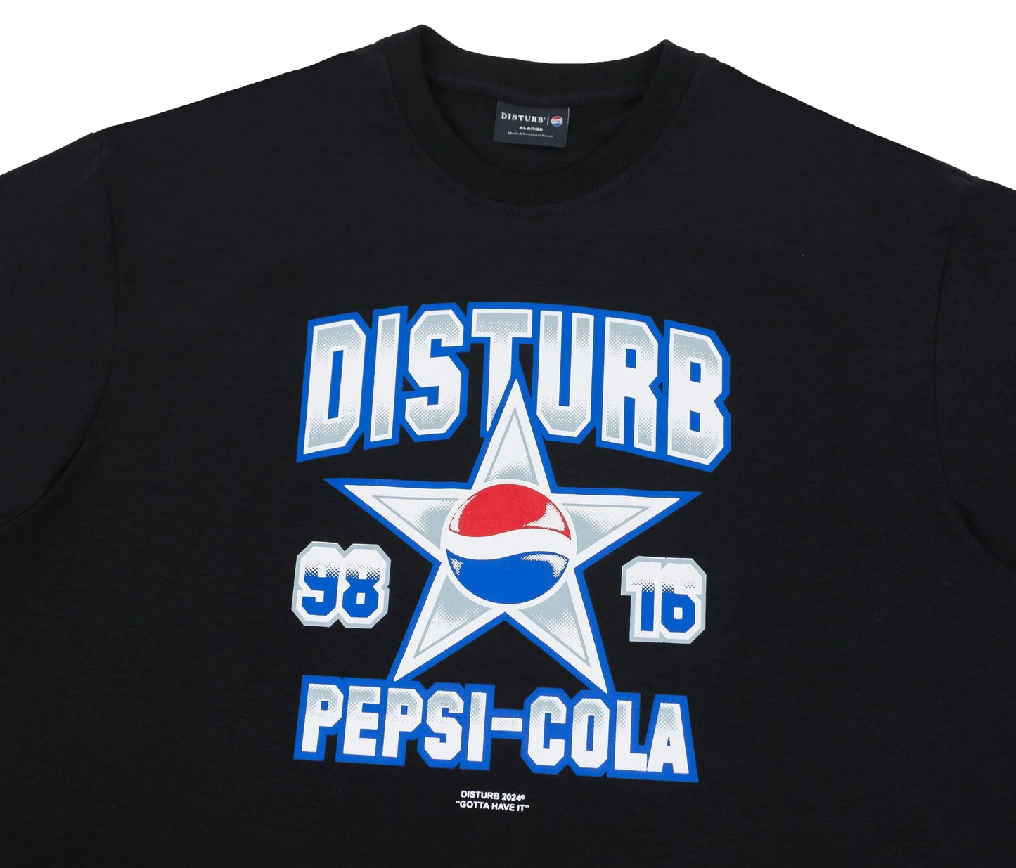 T-SHIRT COLA STAR BLACK