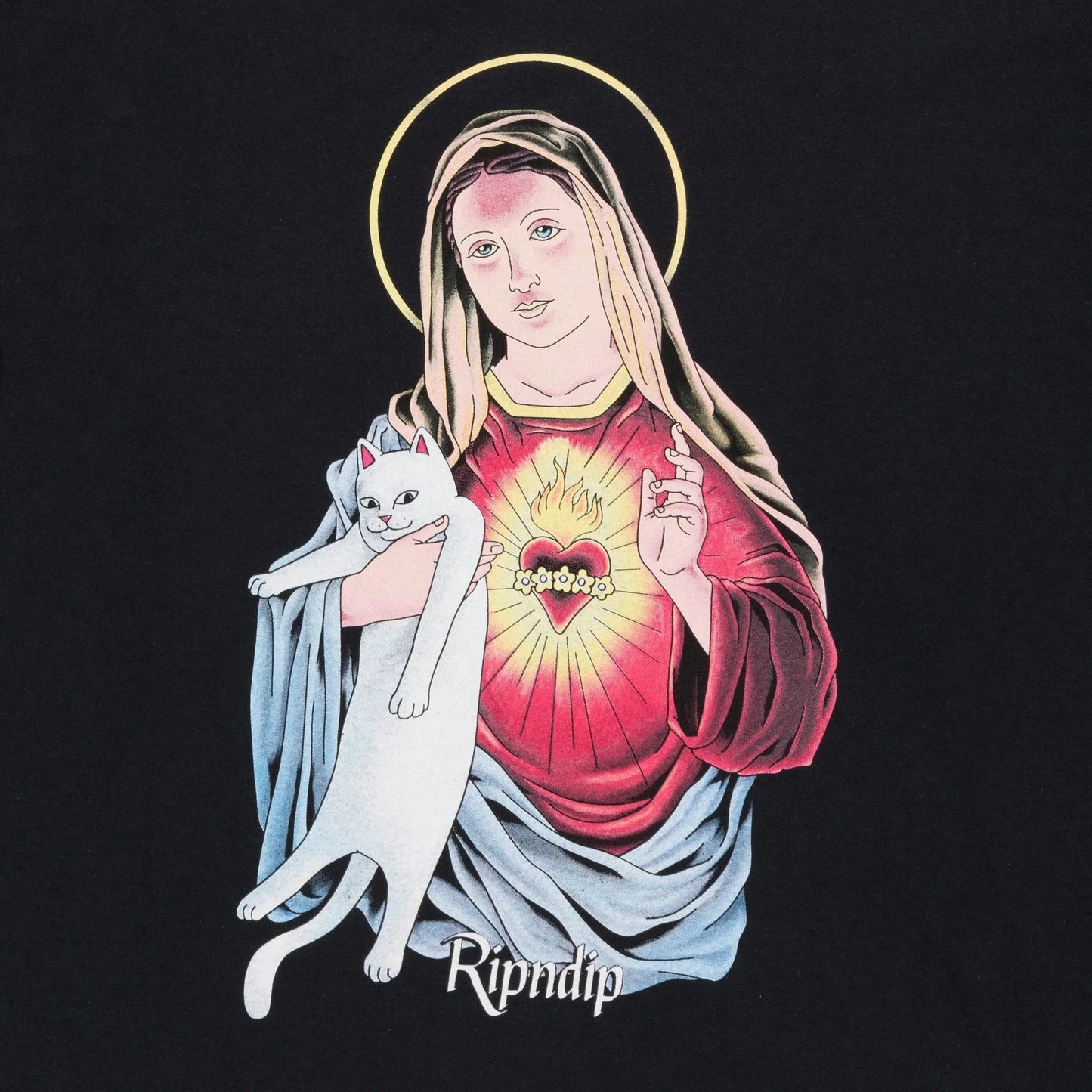 Mother Mary Long Sleeve (Black) - Camiseta