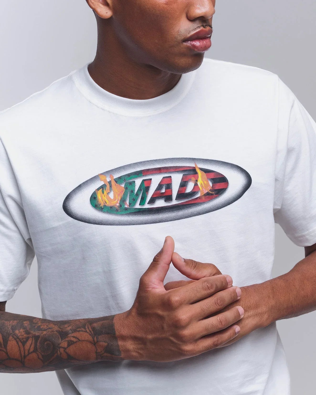 T-SHIRT MAD LOGO 125 OFF WHITE