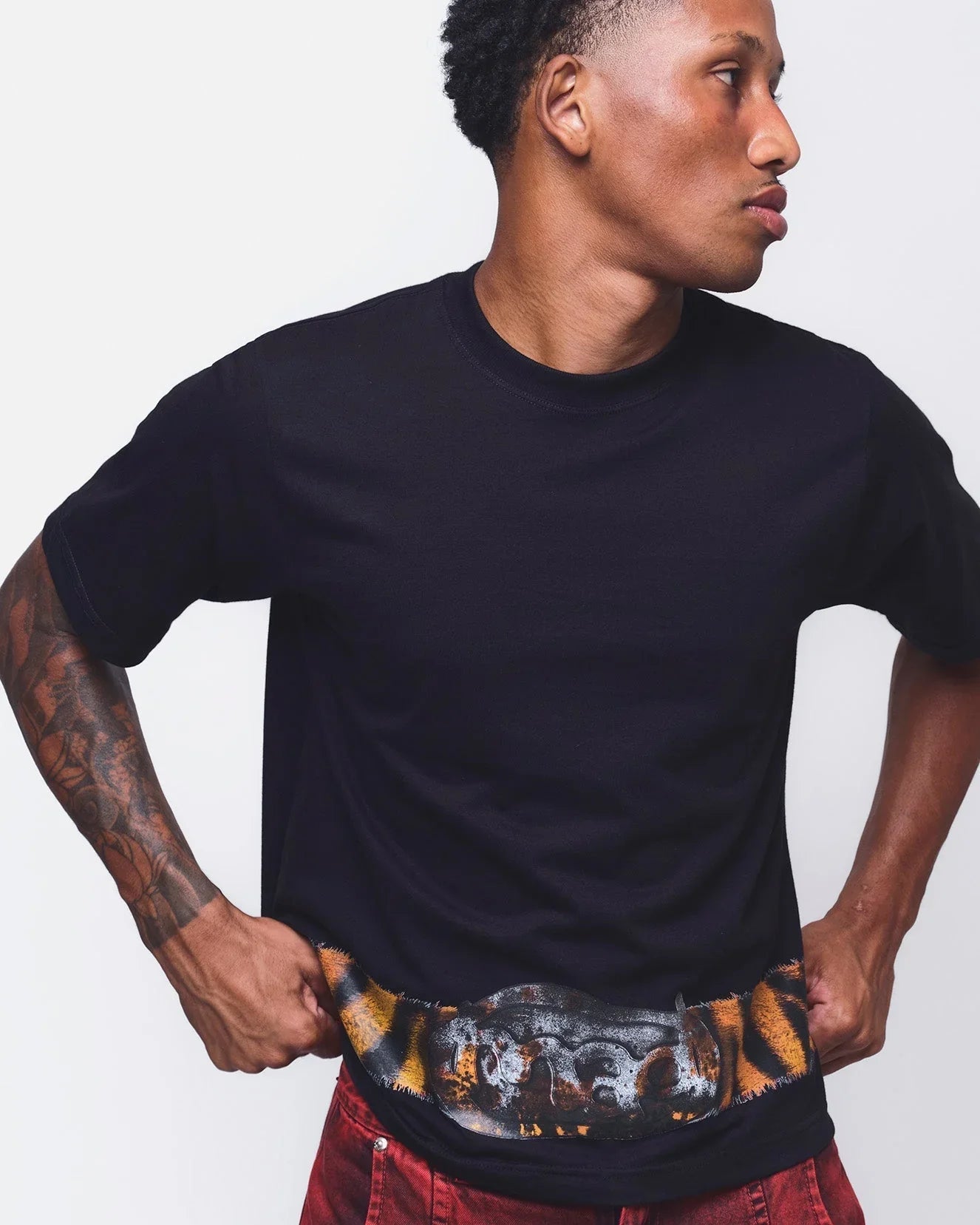 T-SHIRT HUNTING BELT BLACK