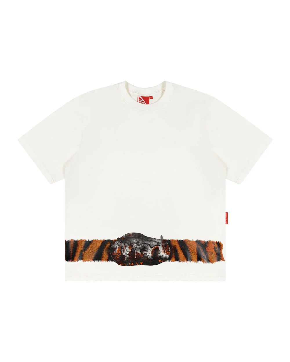 T-SHIRT HUNTING BELT OFF WHITE