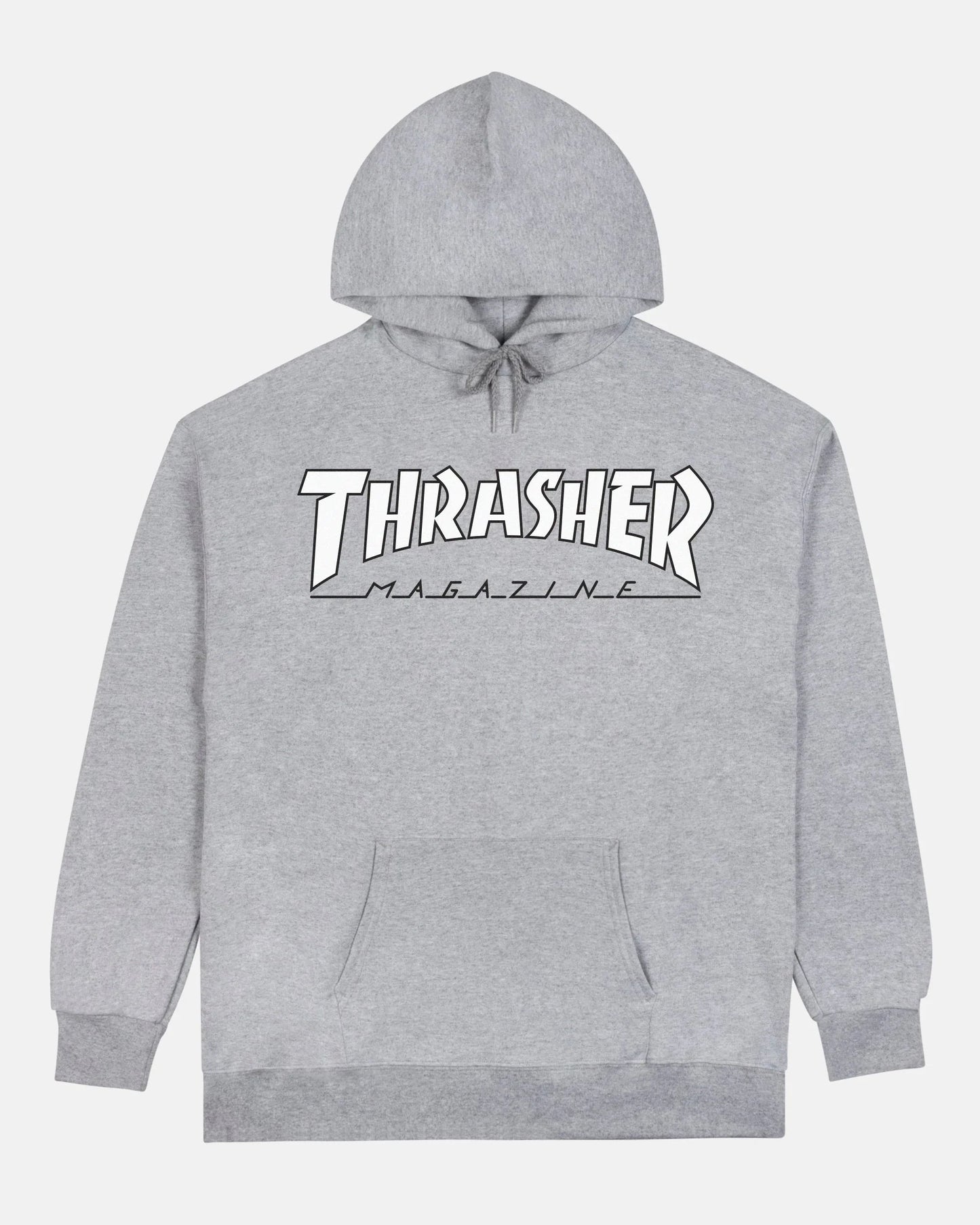 HOODIE OUTLINED GRAY/WHITE