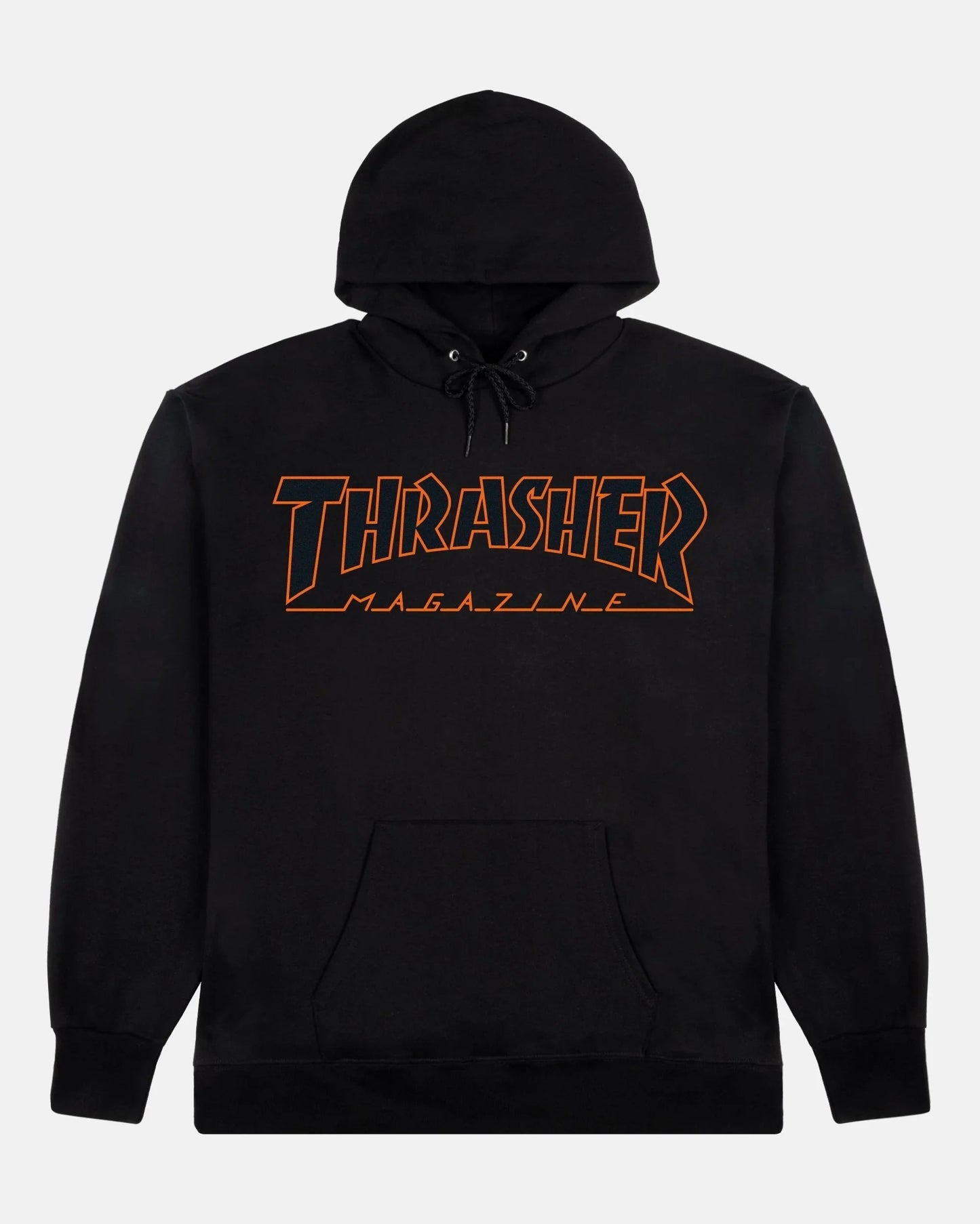 HOODIE OUTLINED BLACK/ORANGE