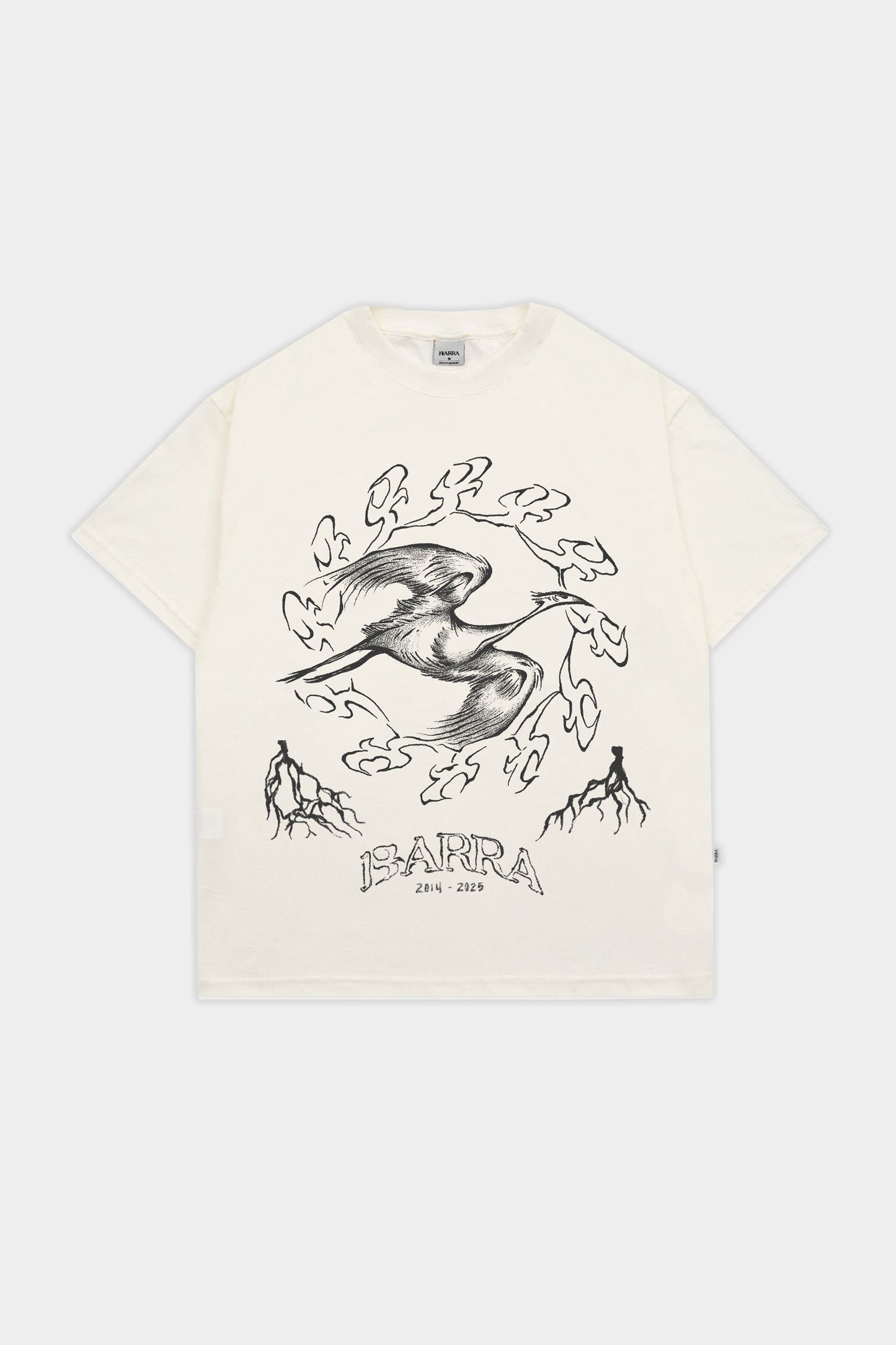 Camiseta Barra Crew Ahlma Tribal (Off White)