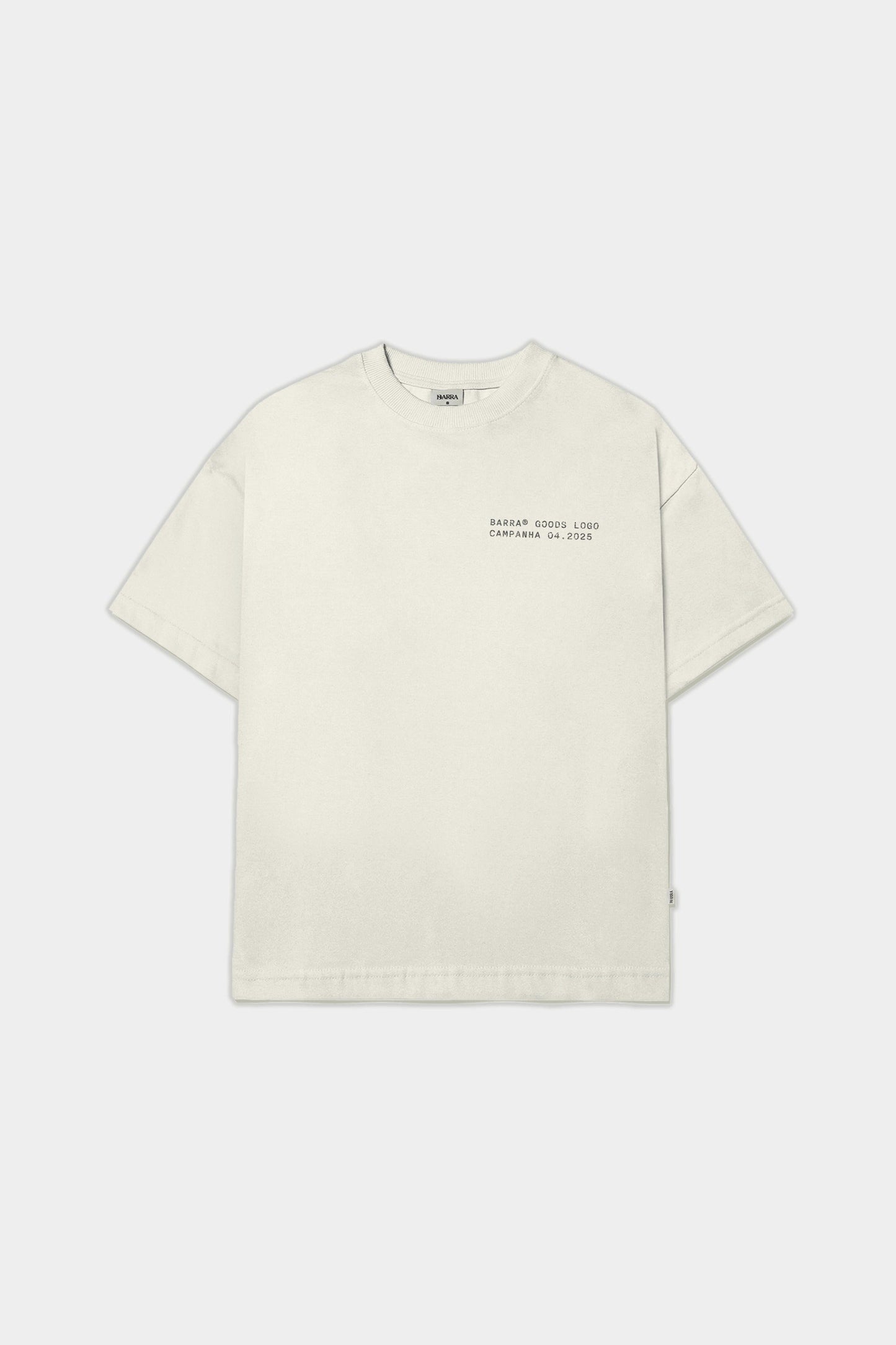 Camiseta Barra Crew Goods Postal (Off White)