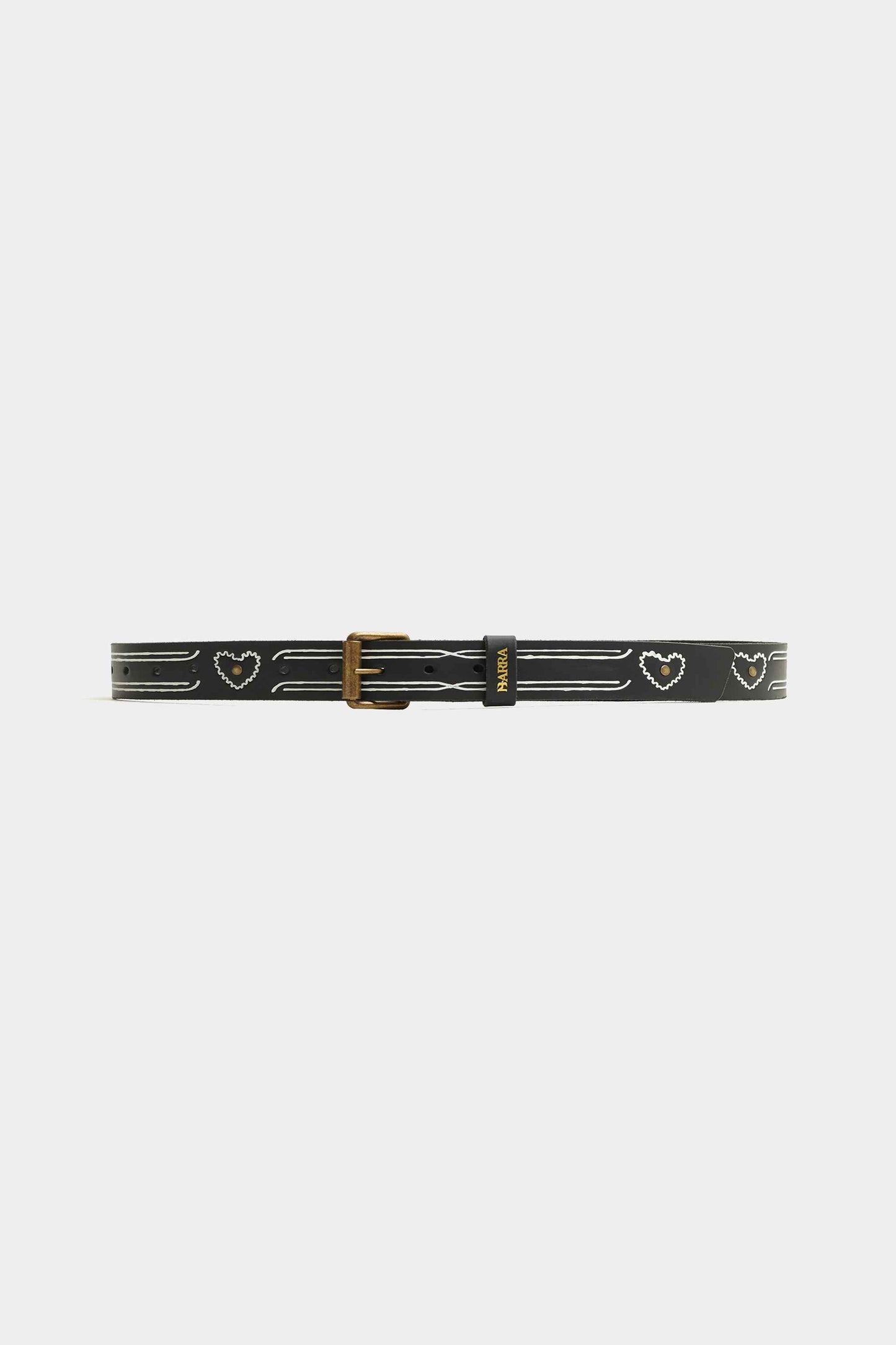 CINTO BARDA BLACK LEATHER