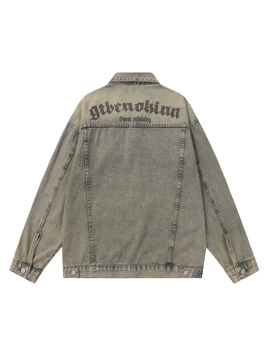 JAQUETA VINTAGE WASHED LETTER