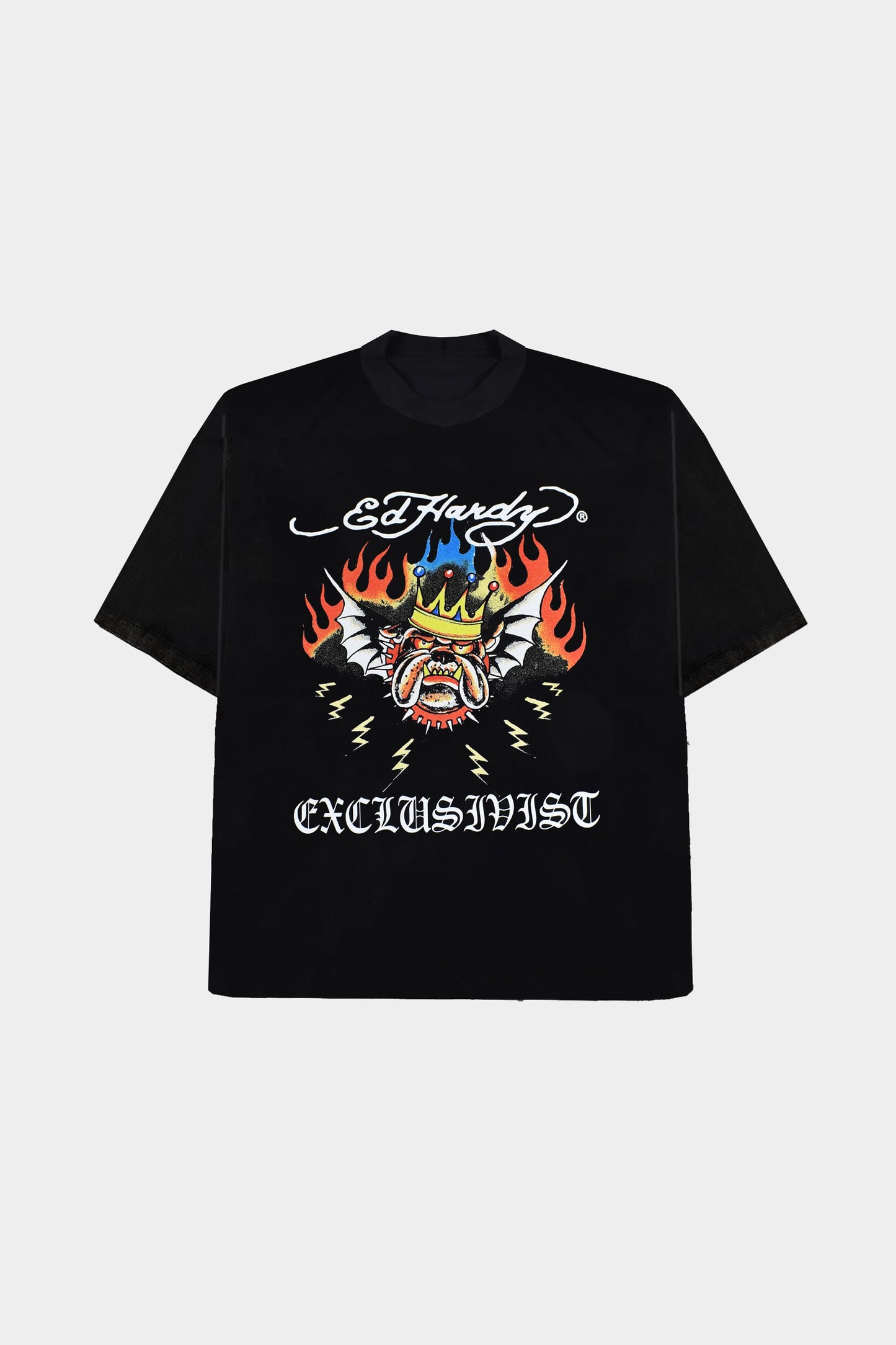 Camiseta Exclusivist (1OF1) X Ed Hardy 4 Da Big Dawgs Only (Black)