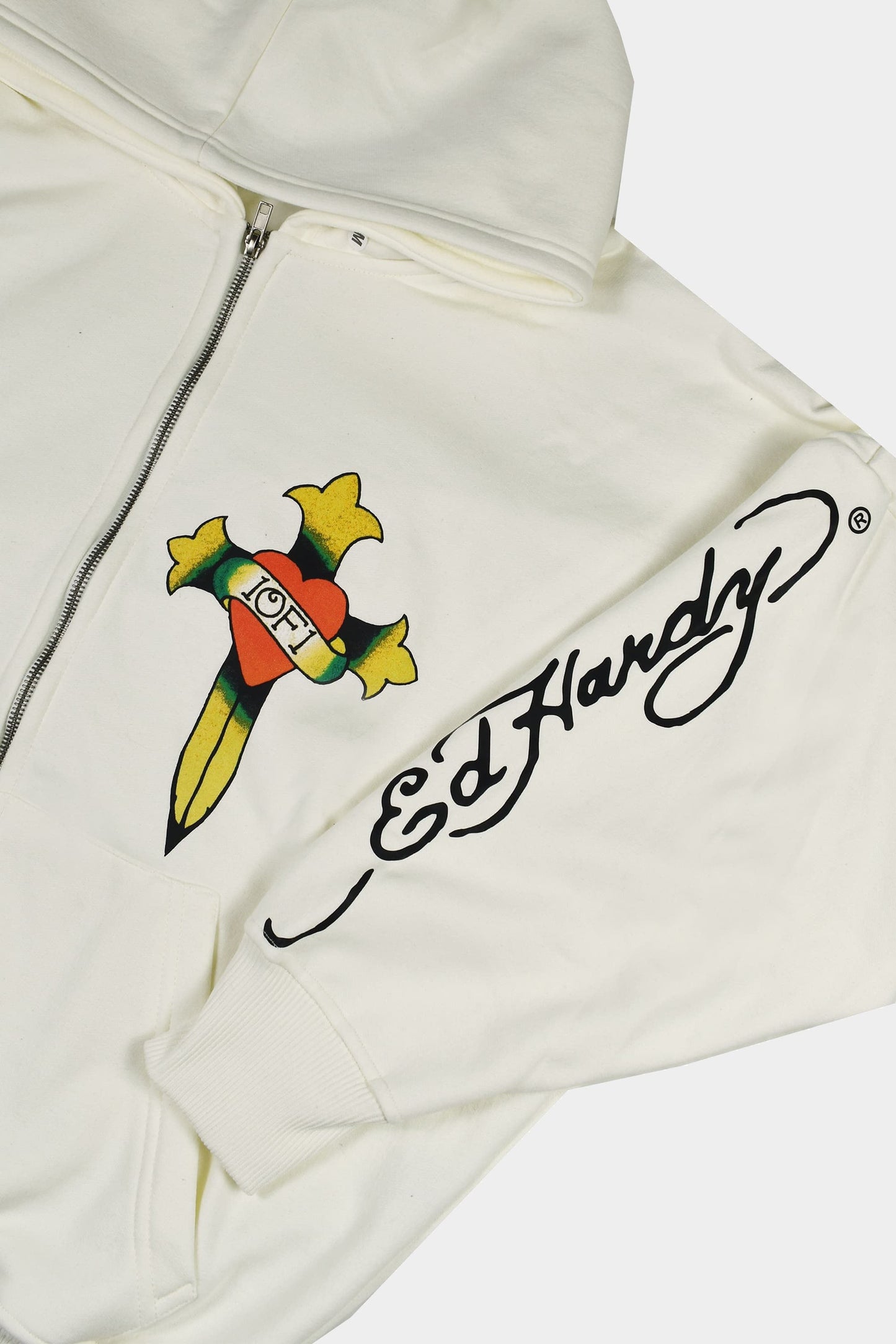 Moletom Exclusivist (1OF1) X Ed Hardy Love Is A Gamble (Off White)