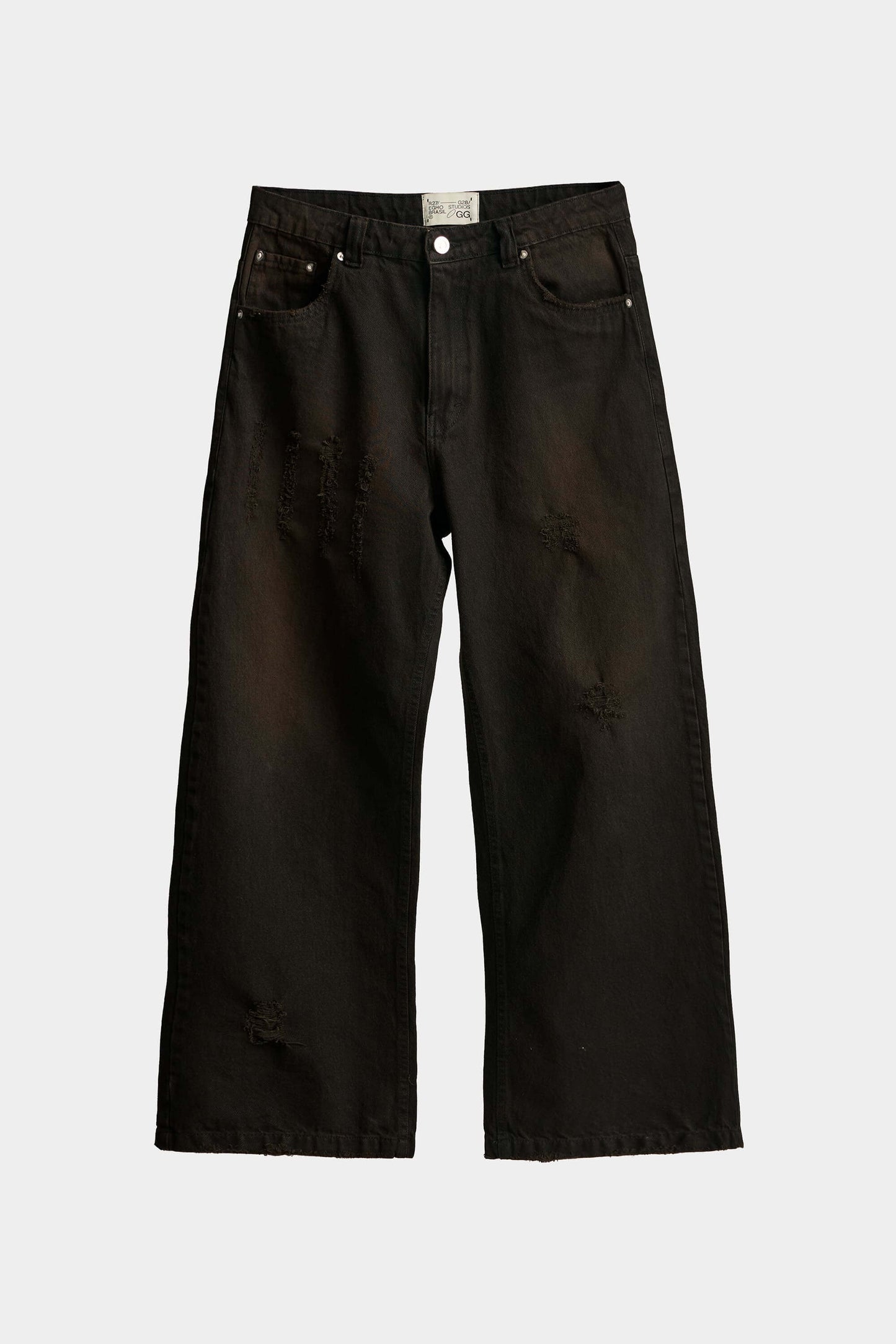 Calça EGHO Guerrila Distressed Denim Terra