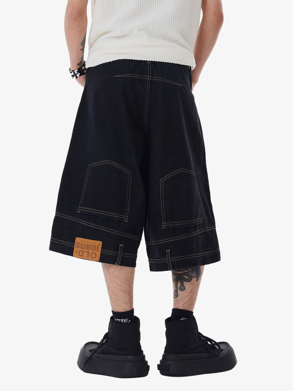 Shorts Retro Reverse Design Washed Jorts