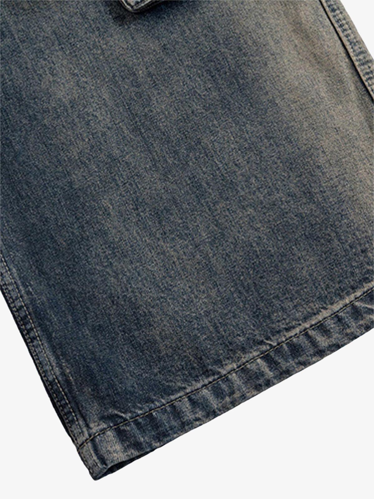 Calça Wide Leg Mult Cargo Jeans