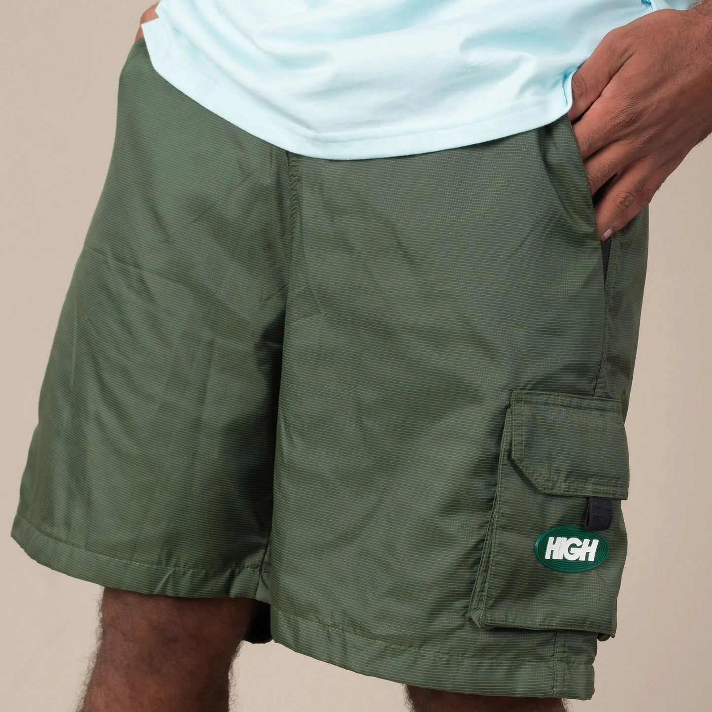 Oval Cargo Ripstop Shorts Swamp Green