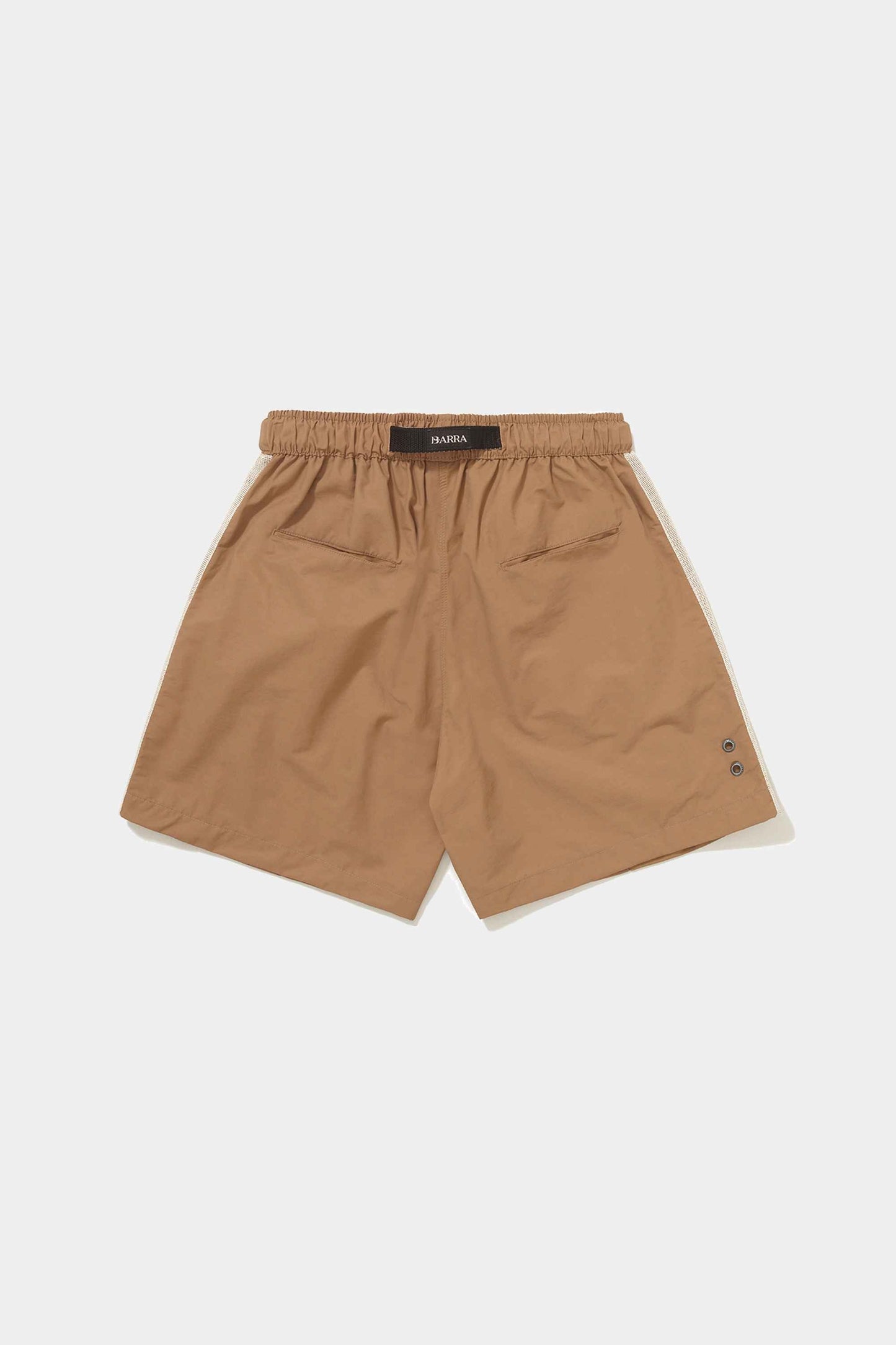 Shorts Barra Crew B Logo Textura (Beige)