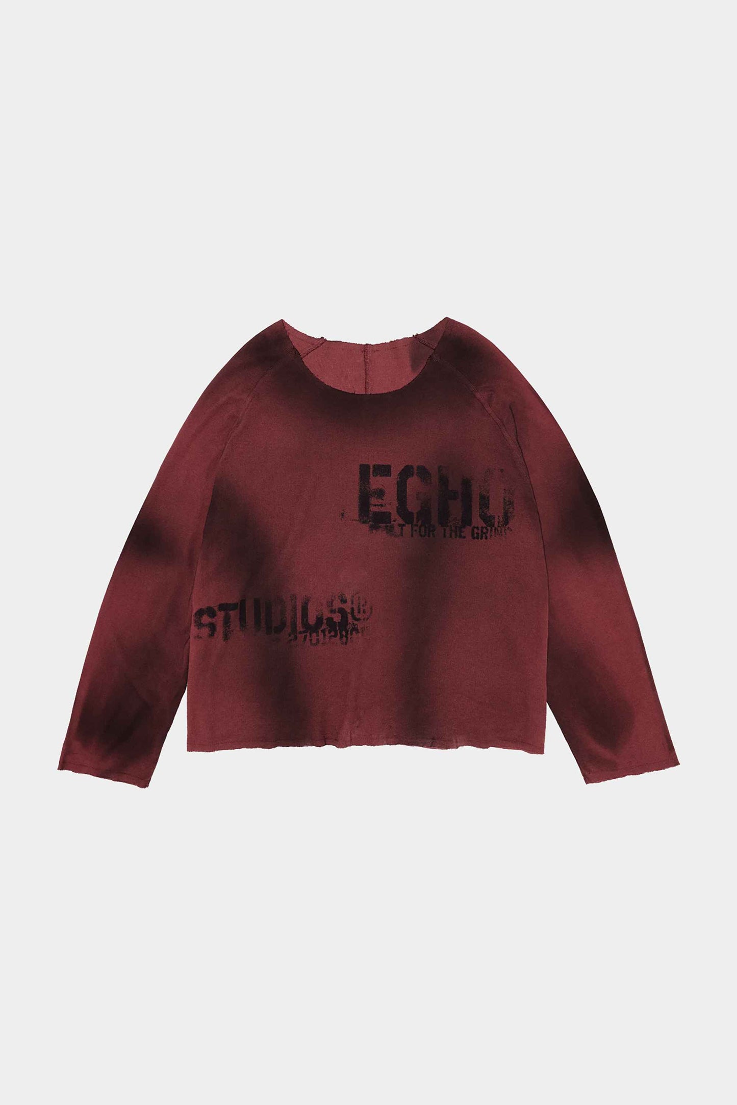 CAMISETA STENCIL LONG SLEEVE (BLOOD)