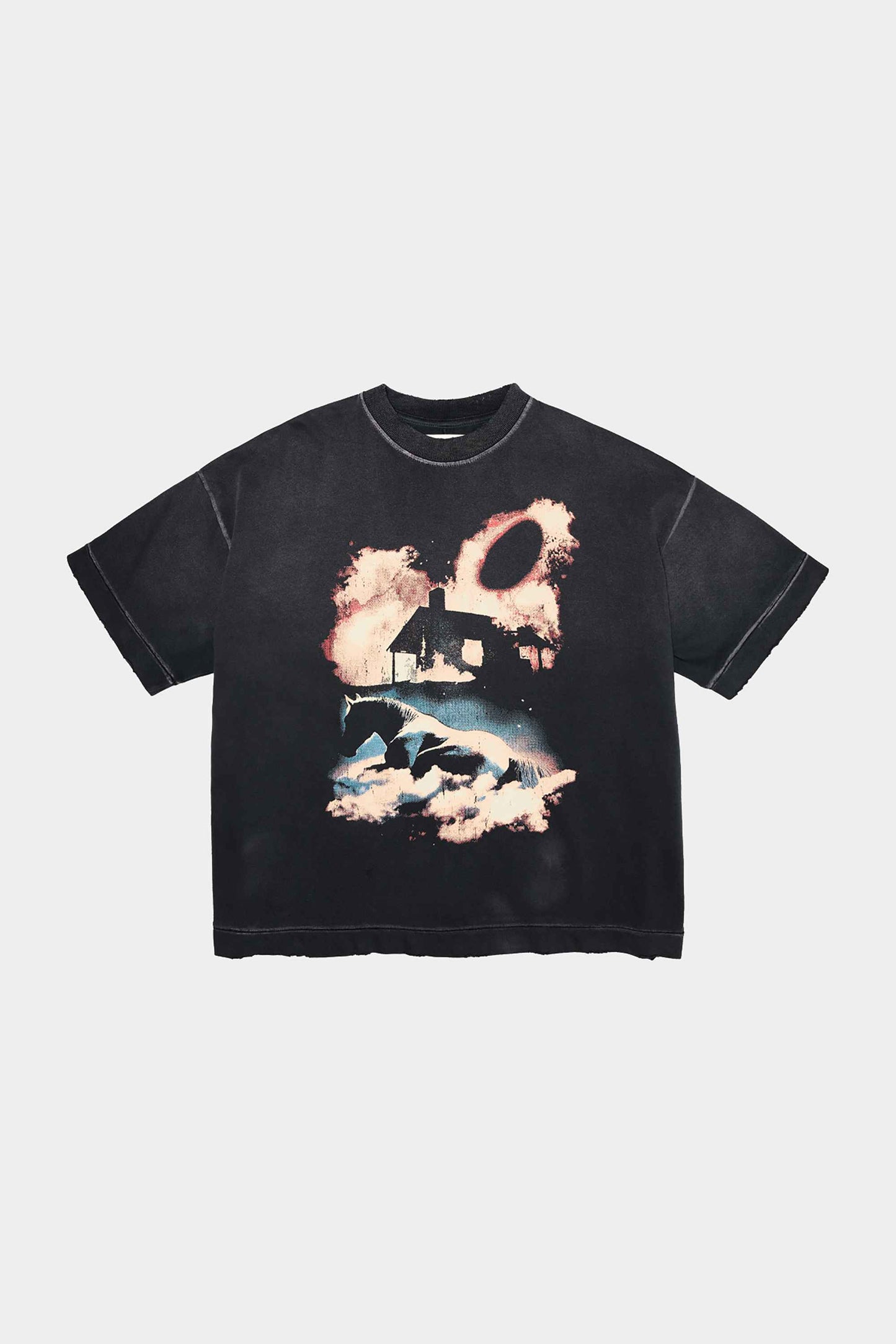 Camiseta EGHO Boxy Wild Horse Prophecy (Faded Black)