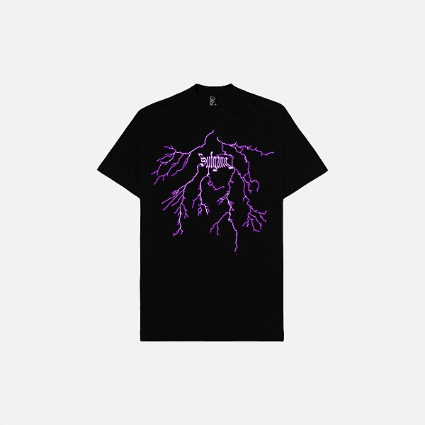 T-SHIRT SUFGANG LIGHTNING BLACK/PURPLE