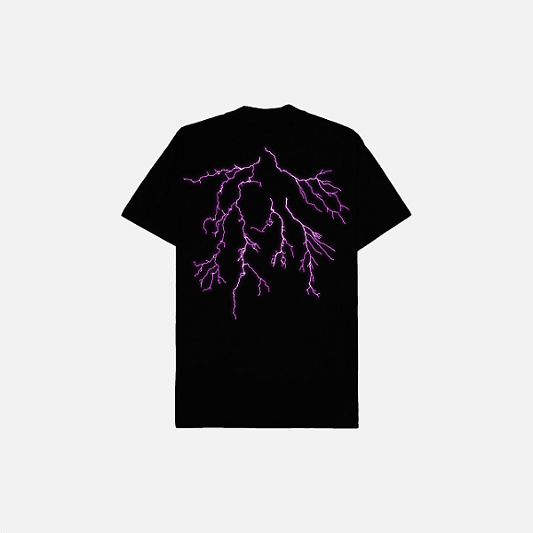T-SHIRT SUFGANG LIGHTNING BLACK/PURPLE