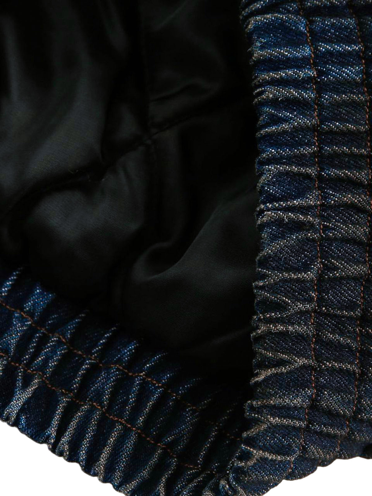 JAQUETA FUR HOODED WASHED DENIM