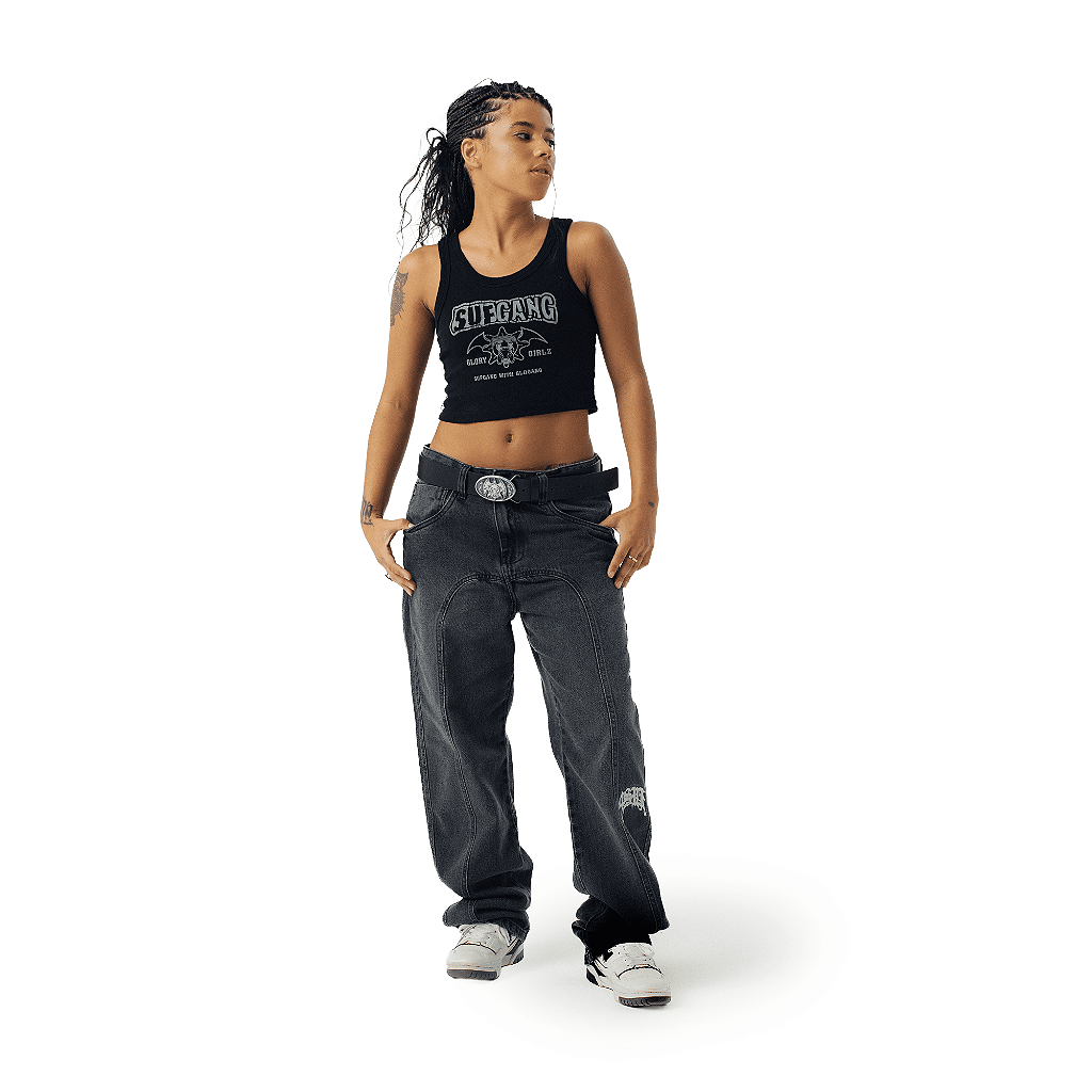 CROP TANK SUFGLO BLACK