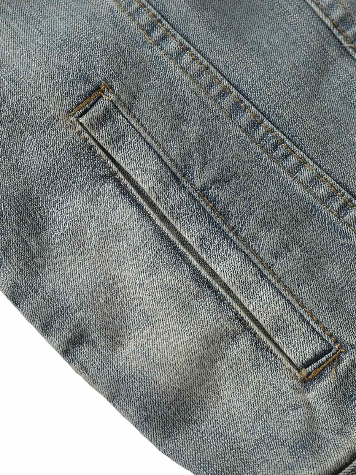 Jaqueta Retro Washed Totem Denim Jacket