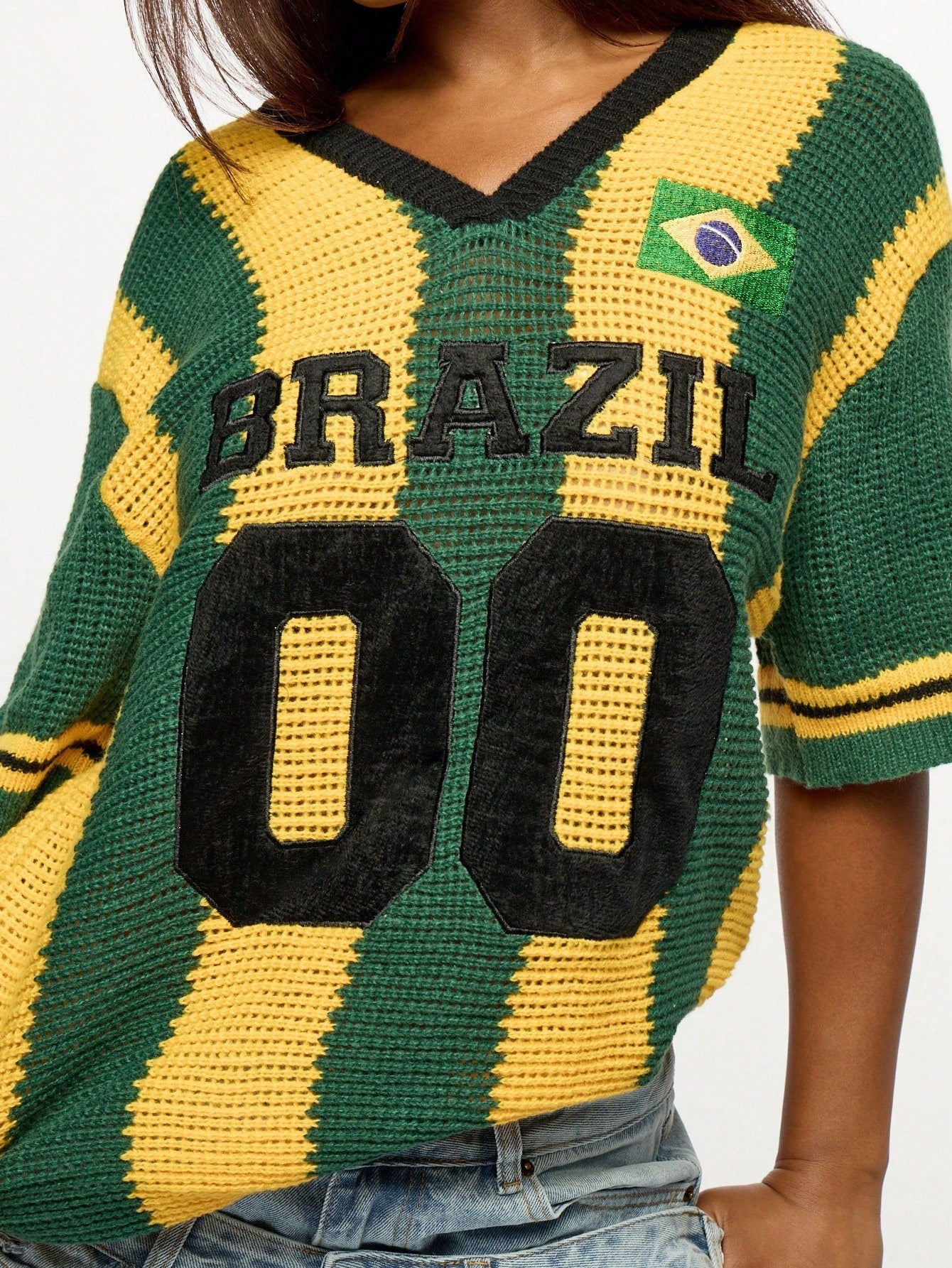 CAMISA BRASIL CROCHET KNIT