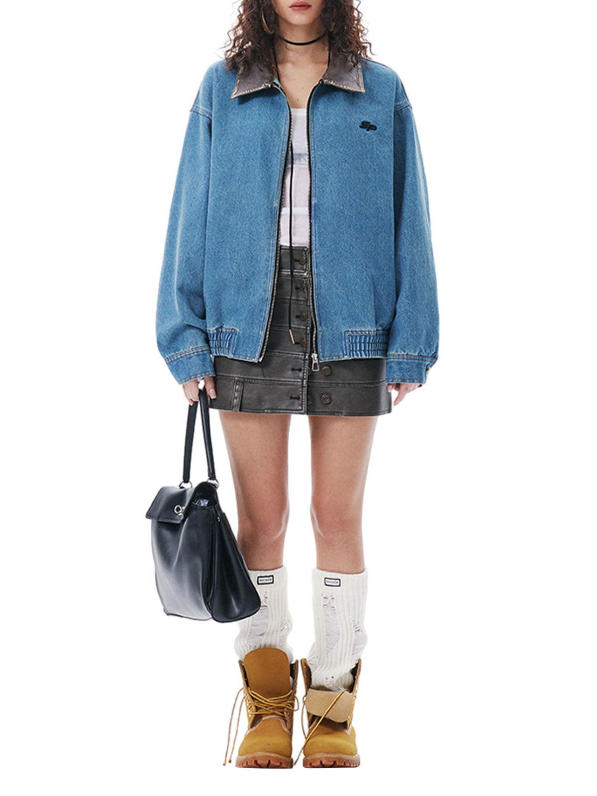 JAQUETA HEAVY WASHED DENIM