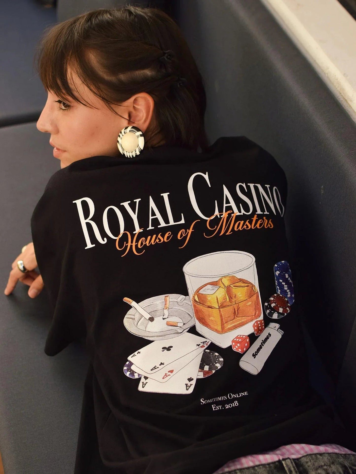 T-SHIRT ROYAL CASINO BLACK