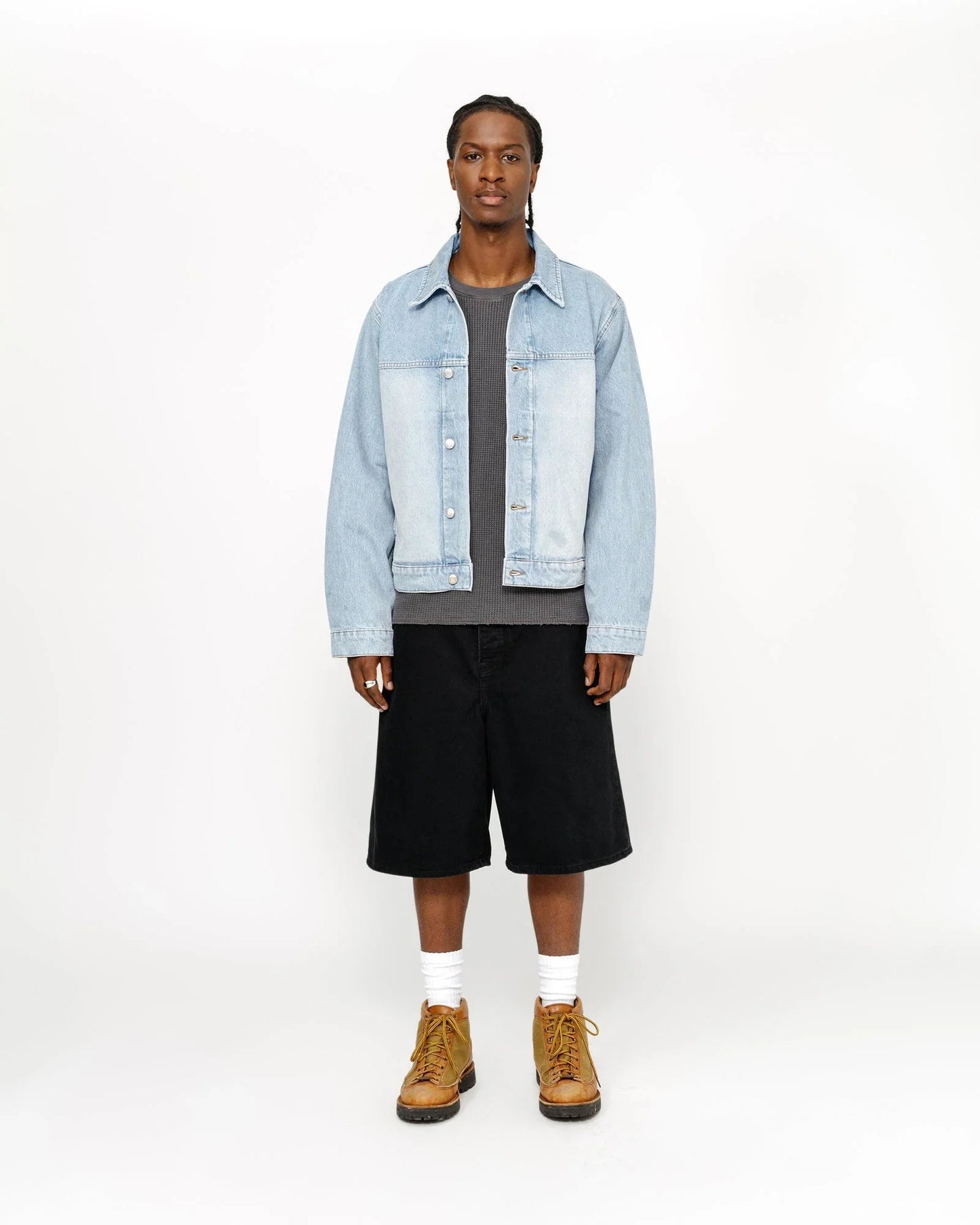 SHORTS OVERSIZED BLACK DENIM