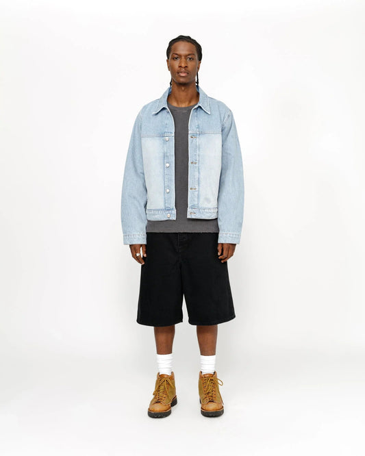 SHORTS OVERSIZED BLACK DENIM