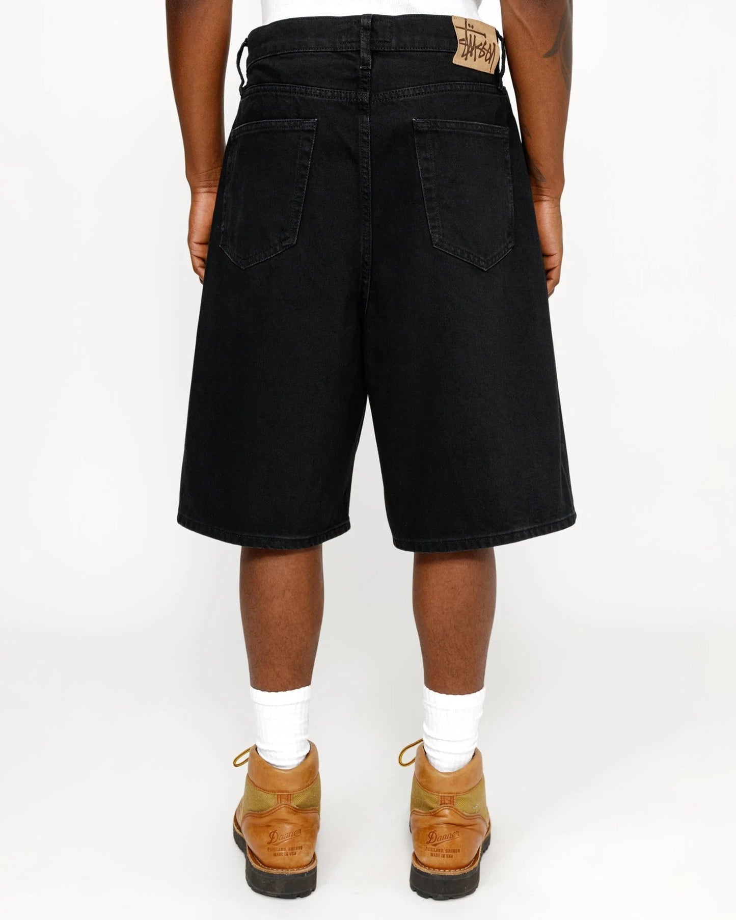 SHORTS OVERSIZED BLACK DENIM