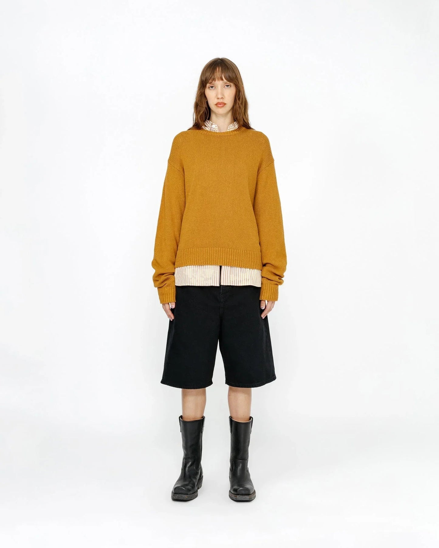 SHORTS OVERSIZED BLACK DENIM