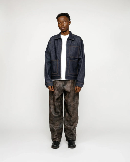 CALÇA BIG STONEWASHED LEATHER