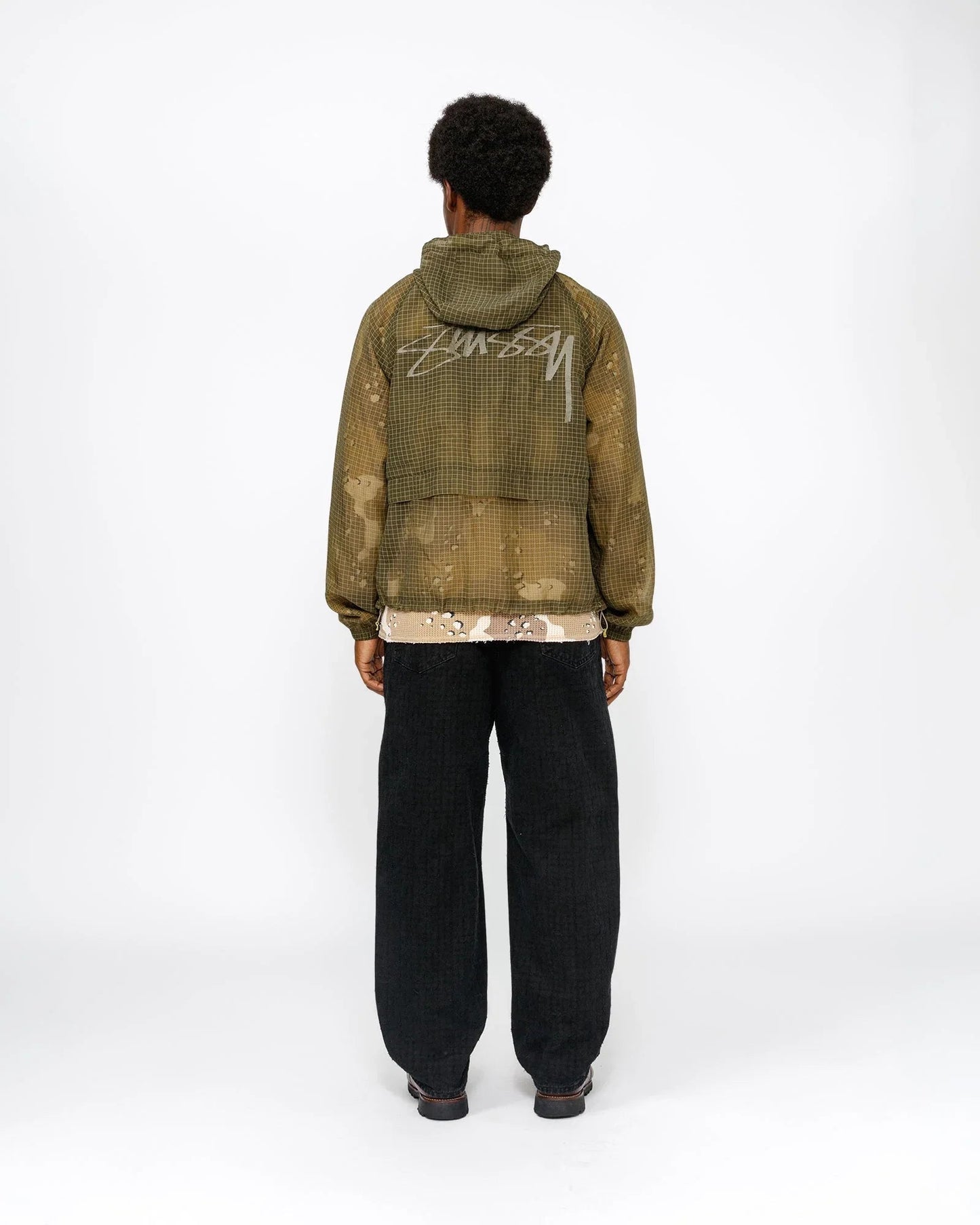 CALÇA CANVAS NEEDLEPUNCH OVERSIZED