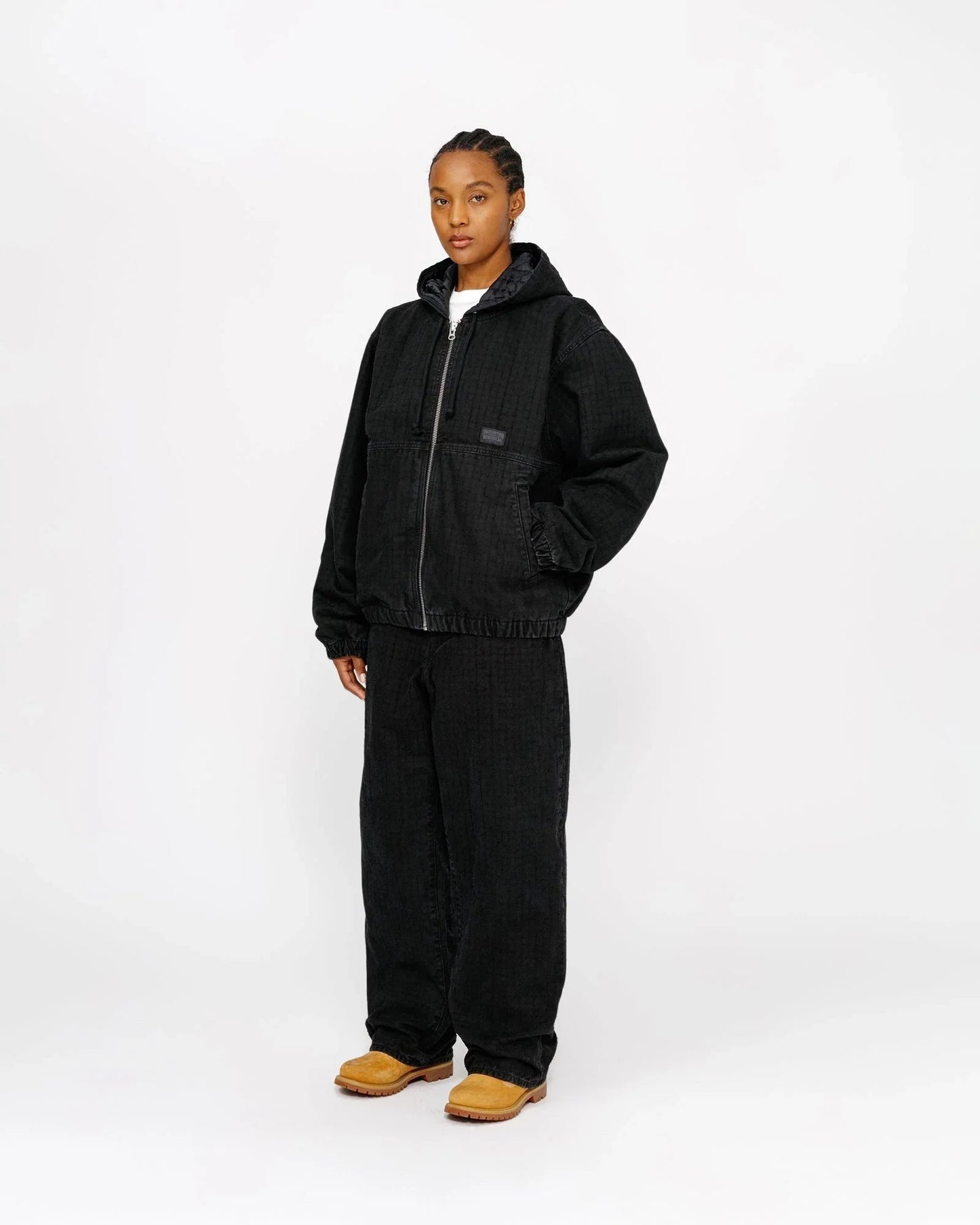 CALÇA CANVAS NEEDLEPUNCH OVERSIZED