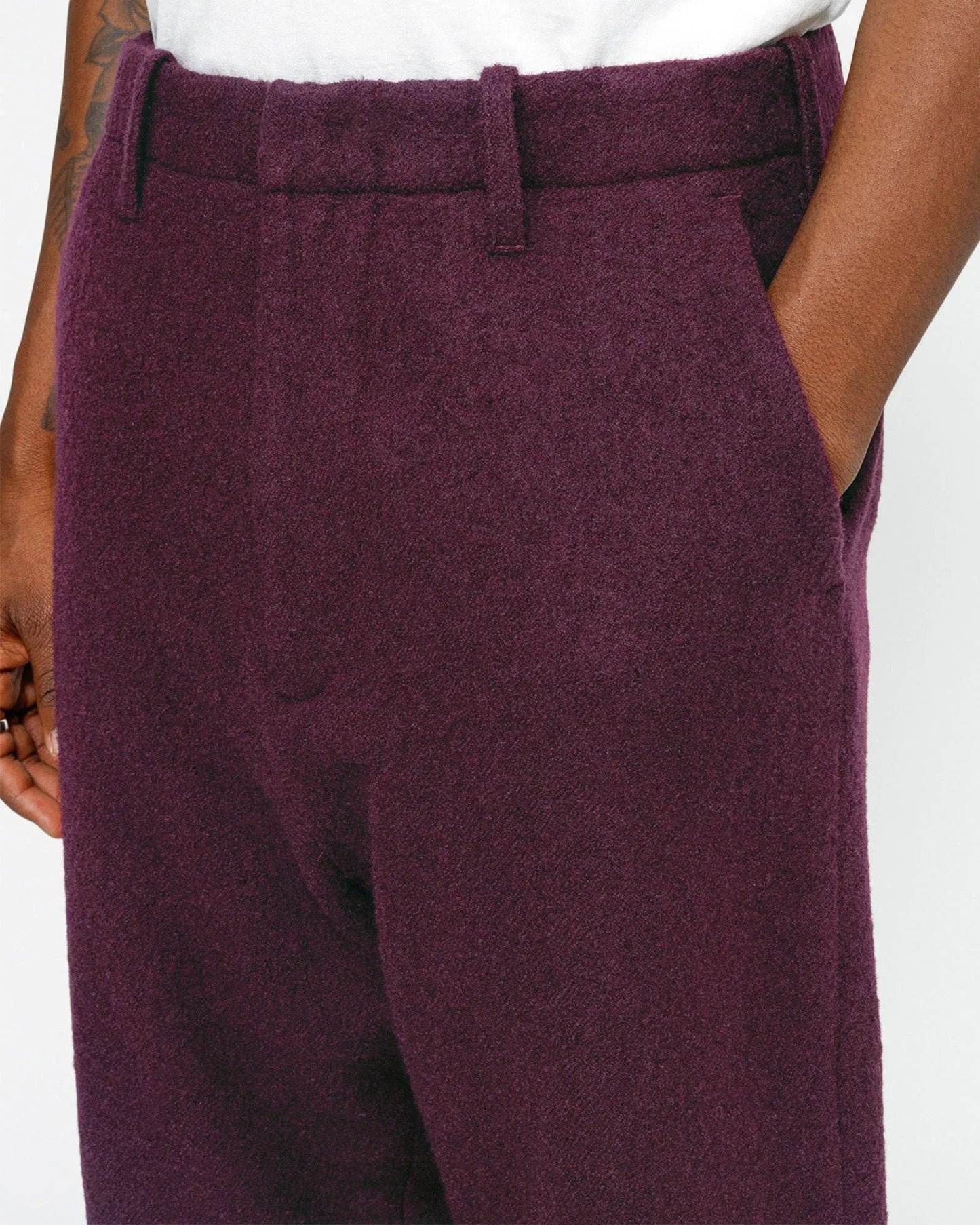 CALÇA TEXTURADA WOOL RELAXED