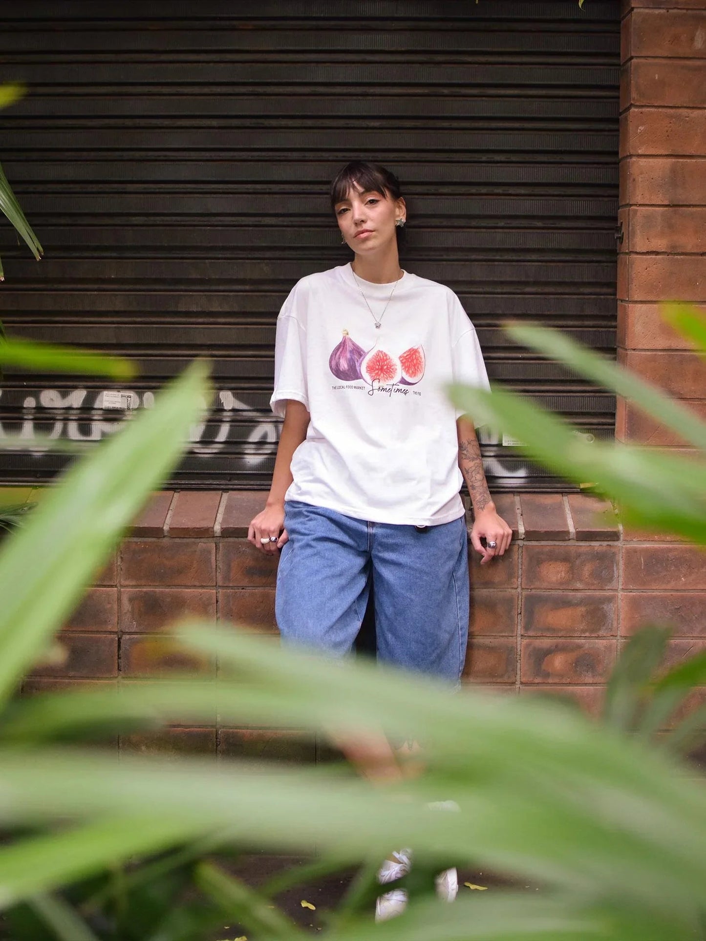T-SHIRT BOXY DARK FIG