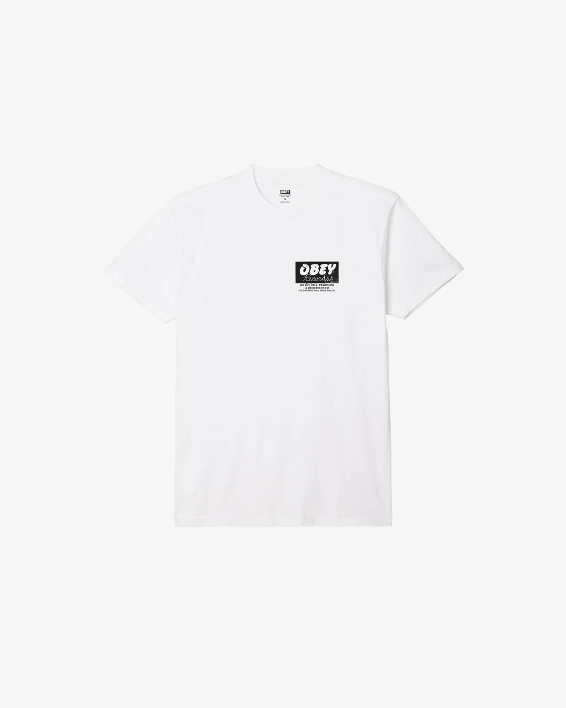 OBEY RECORDS BUY, SELL, TRADE CLASSIC T-SHIRT